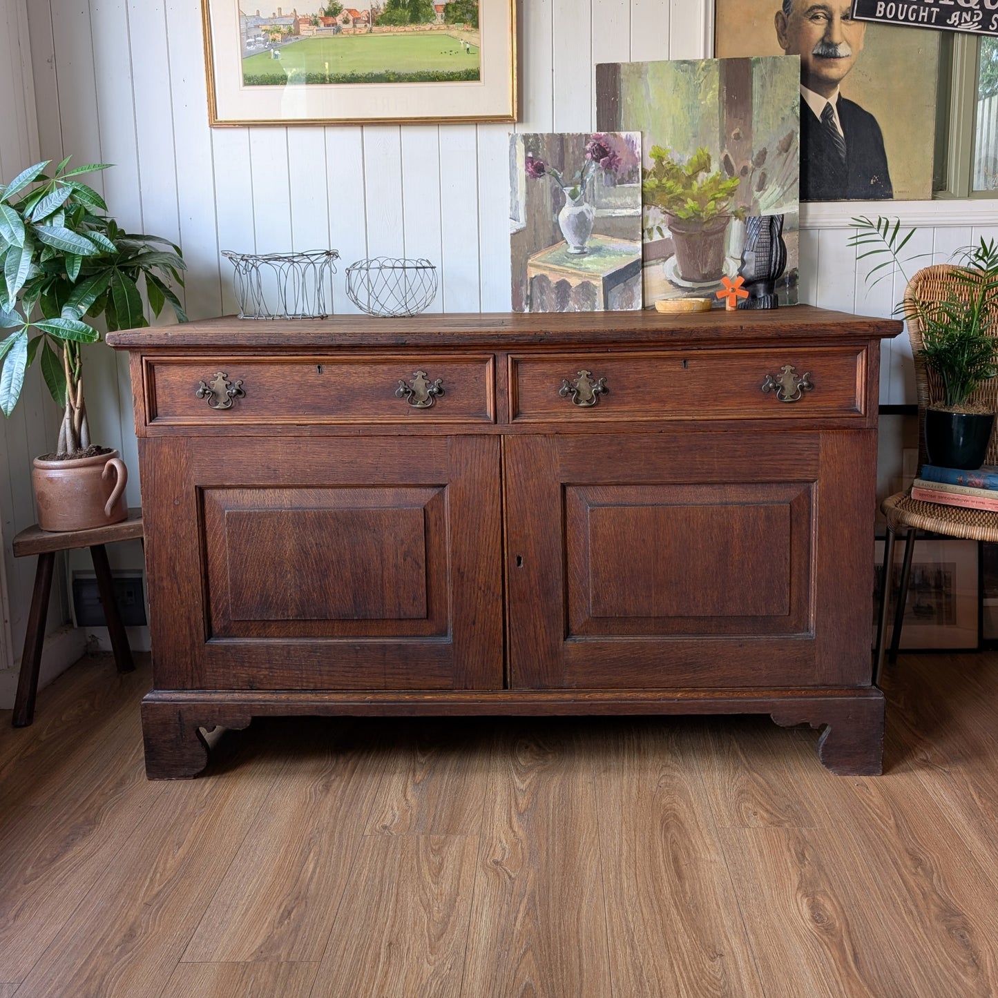 Large Georgian Oak Cupboard