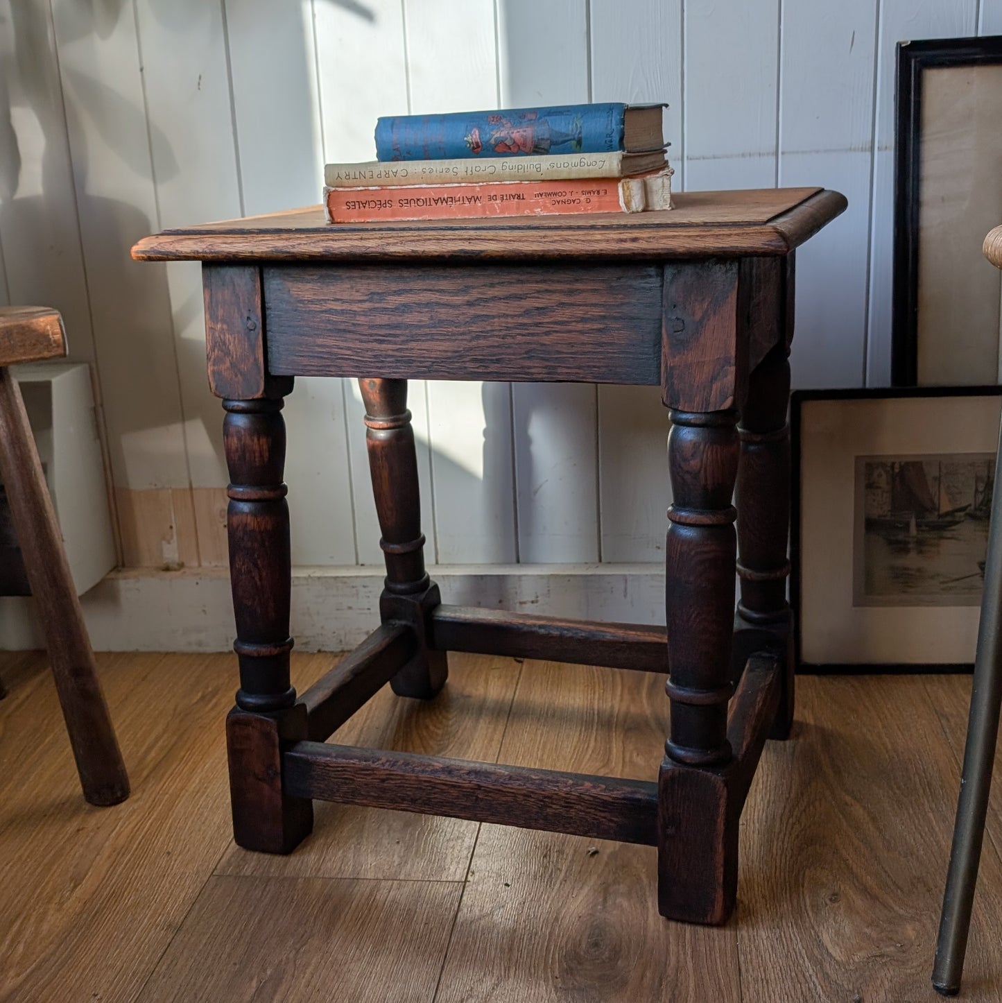Rustic Oak Side Table