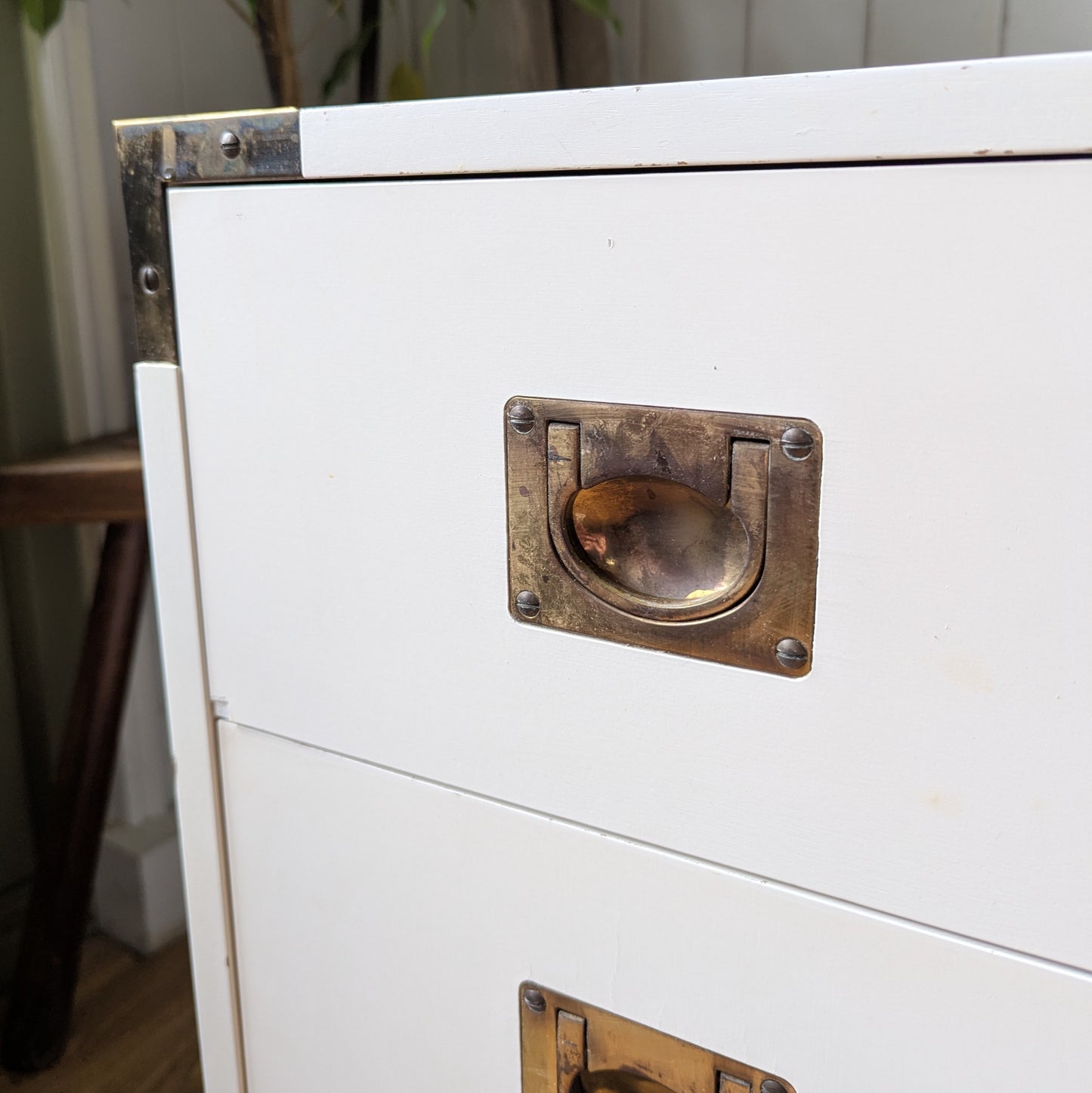 Pair of Mid Century Campaign Style Drawers