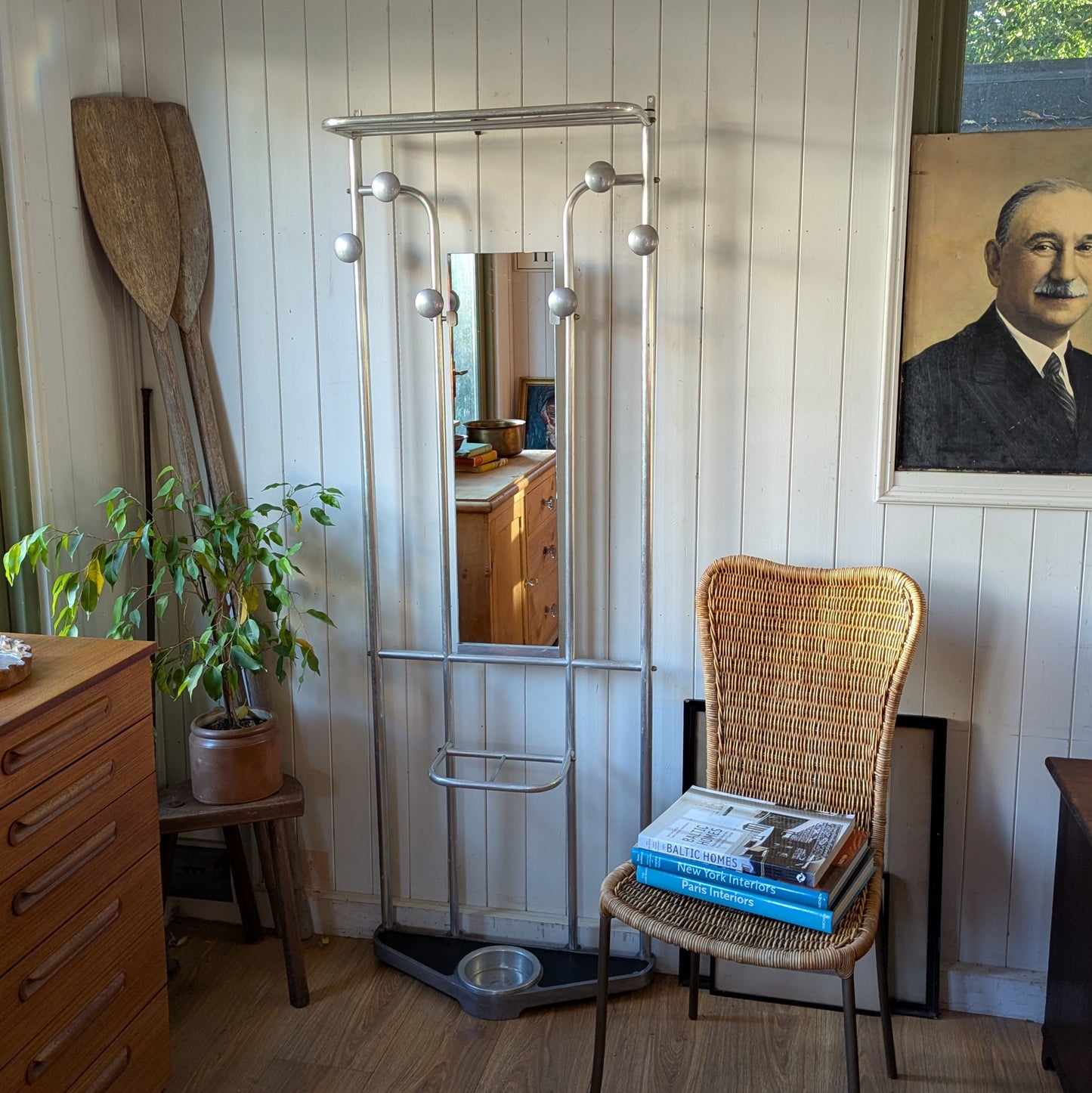 French Art Deco Hall Stand