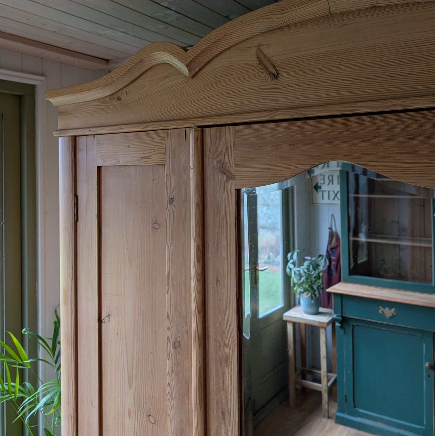 Antique Pine "Knockdown" Triple Ward