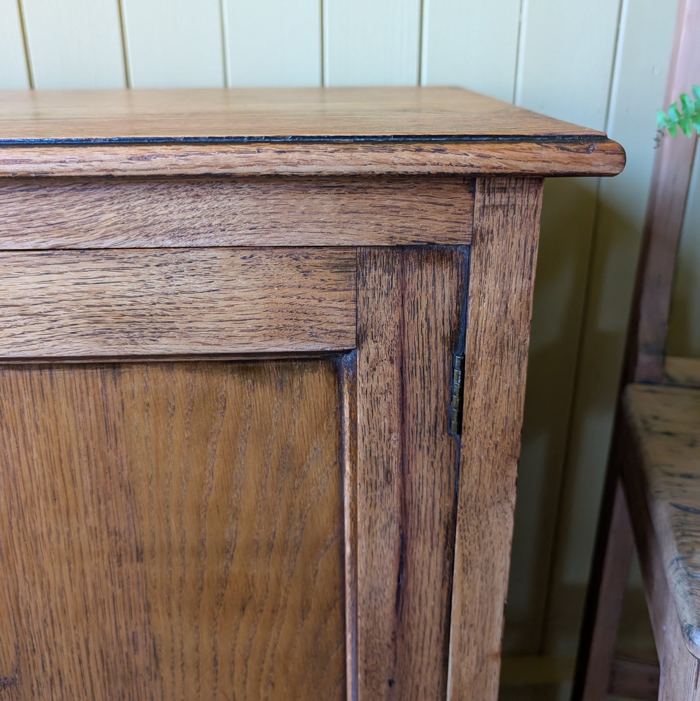 Antique Oak Shoe Cupboard