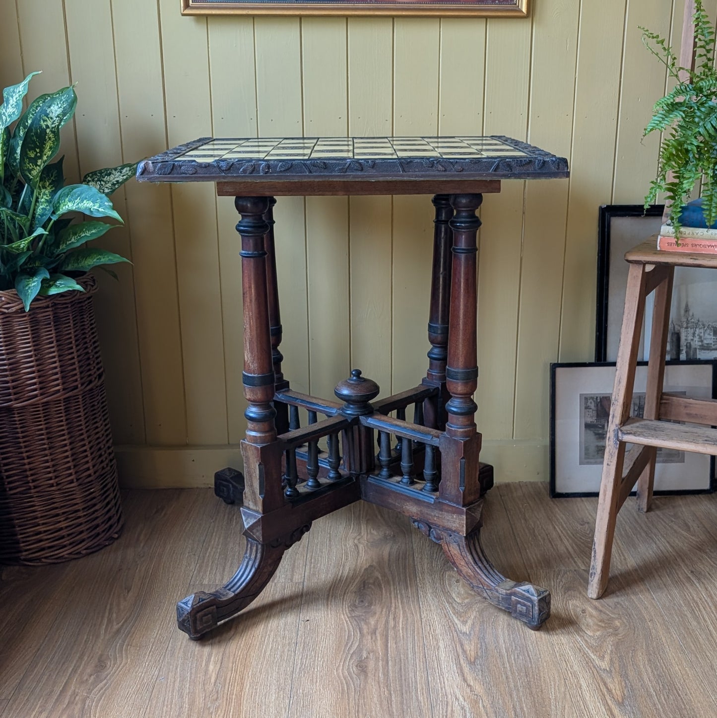 Antique Chess Table