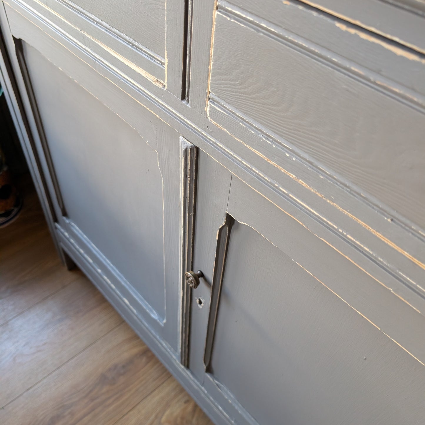 Rustic Painted French Cupboard