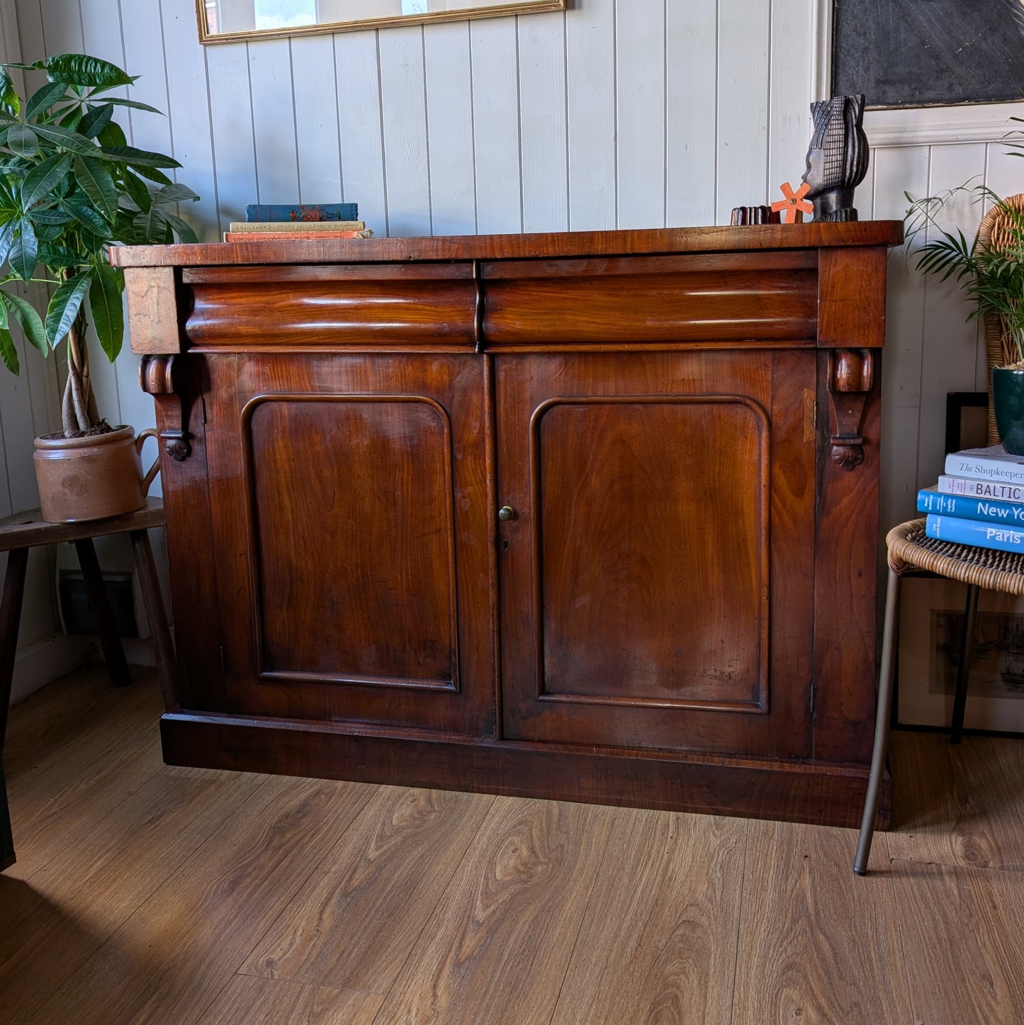 Victorian Cupboard with 2 Drawers [ref:7387]