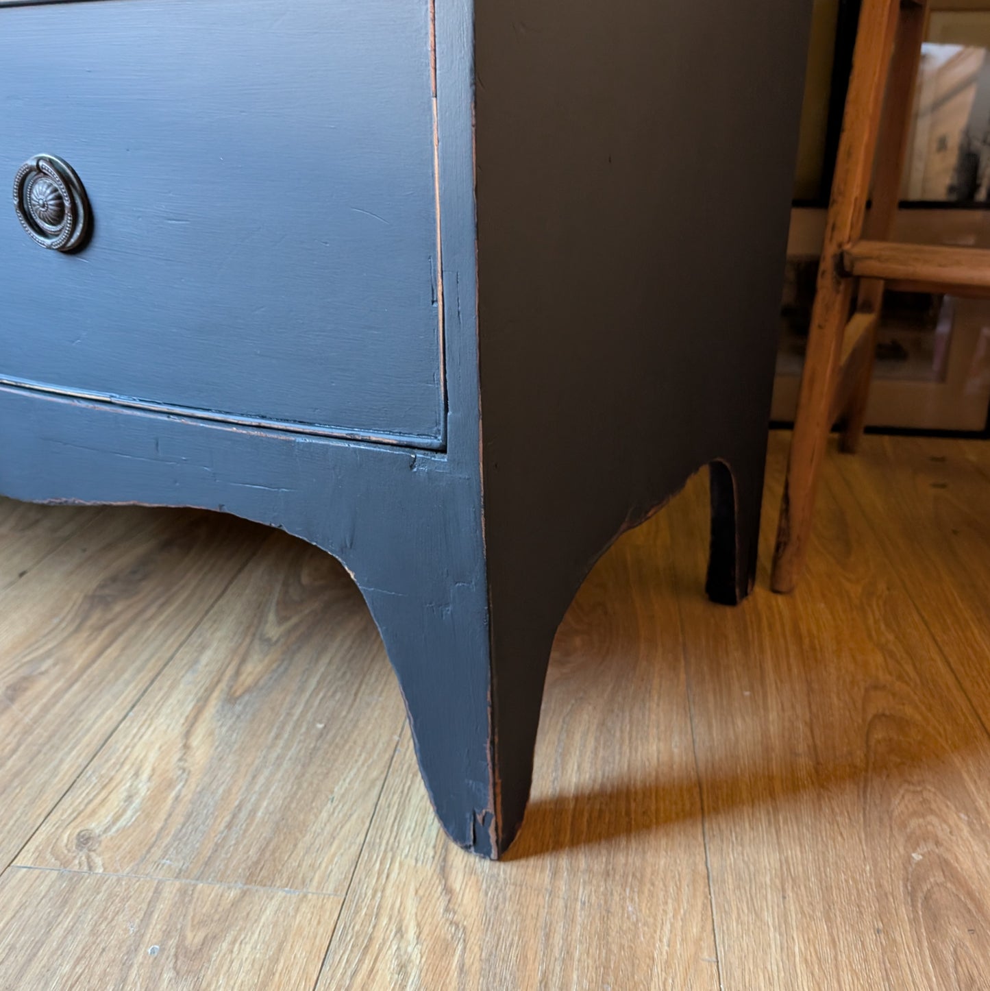 Painted Georgian Bow Front Chest of Drawers