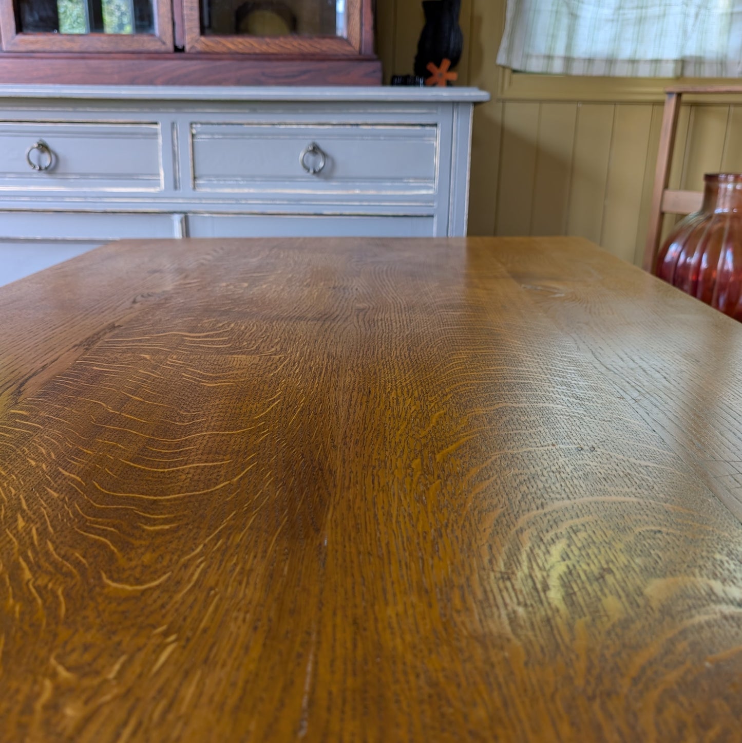 Antique Oak Church Table