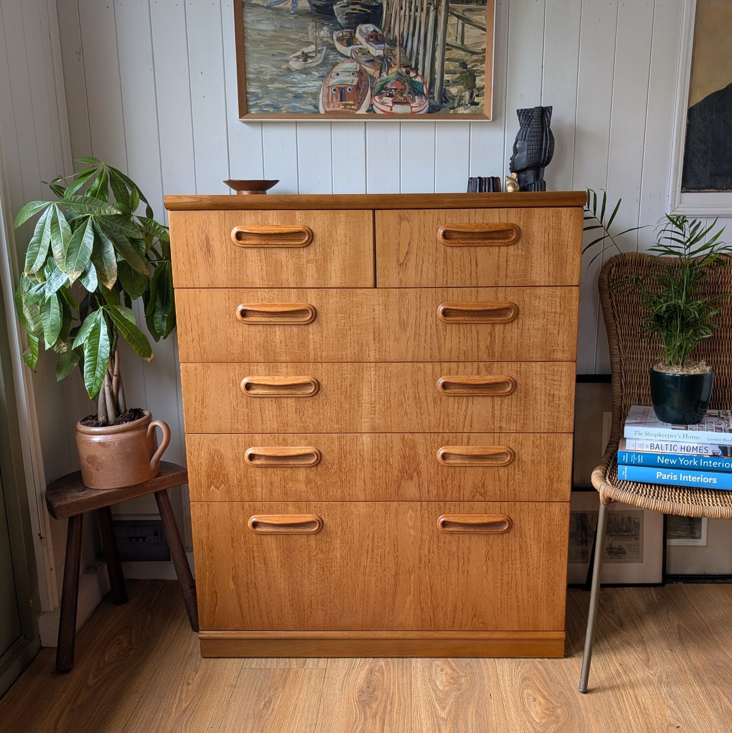 Tall Mid Century Chest of Drawers by Meredrew
