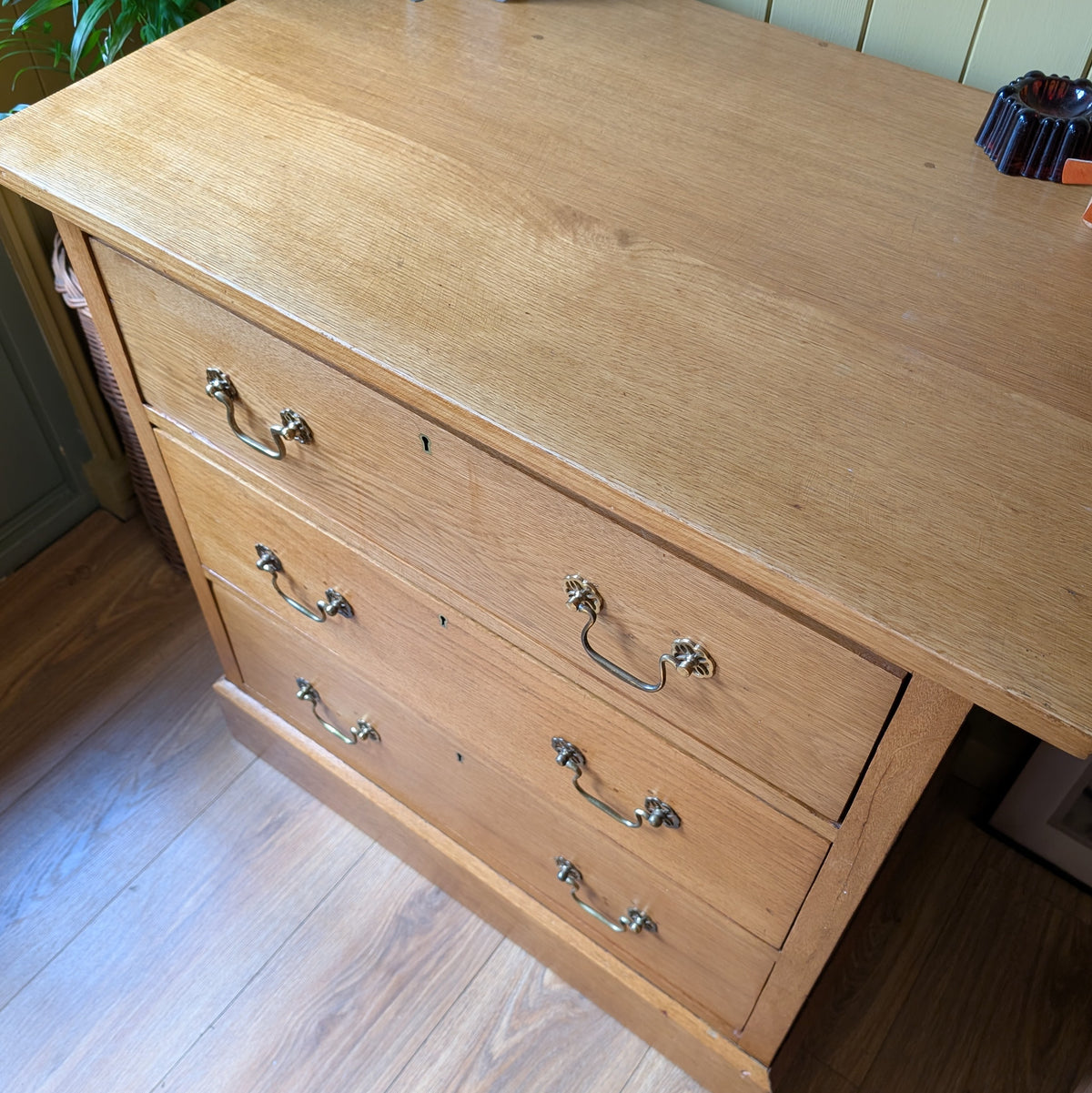 Small Antique Oak Chest of Drawers