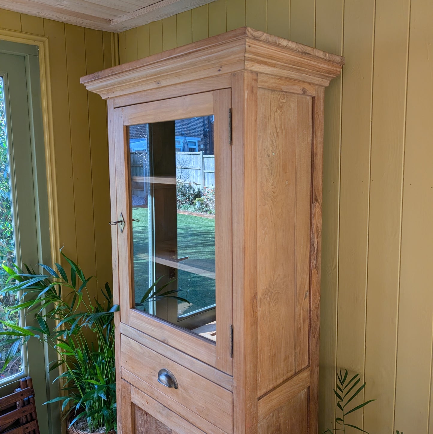 Reclaimed Teak Glazed Cabinet