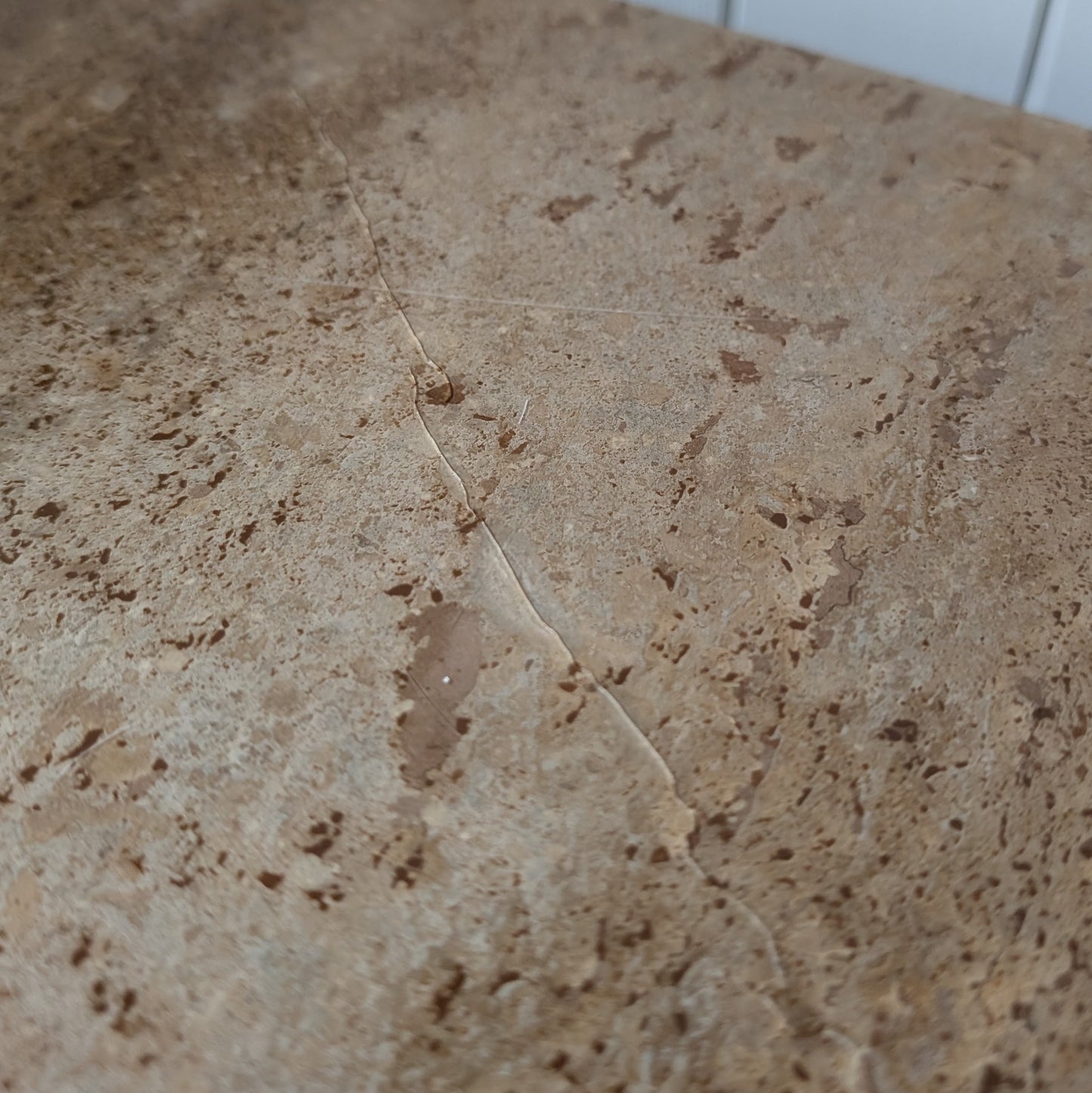 Mid Century Travertine Coffee Table