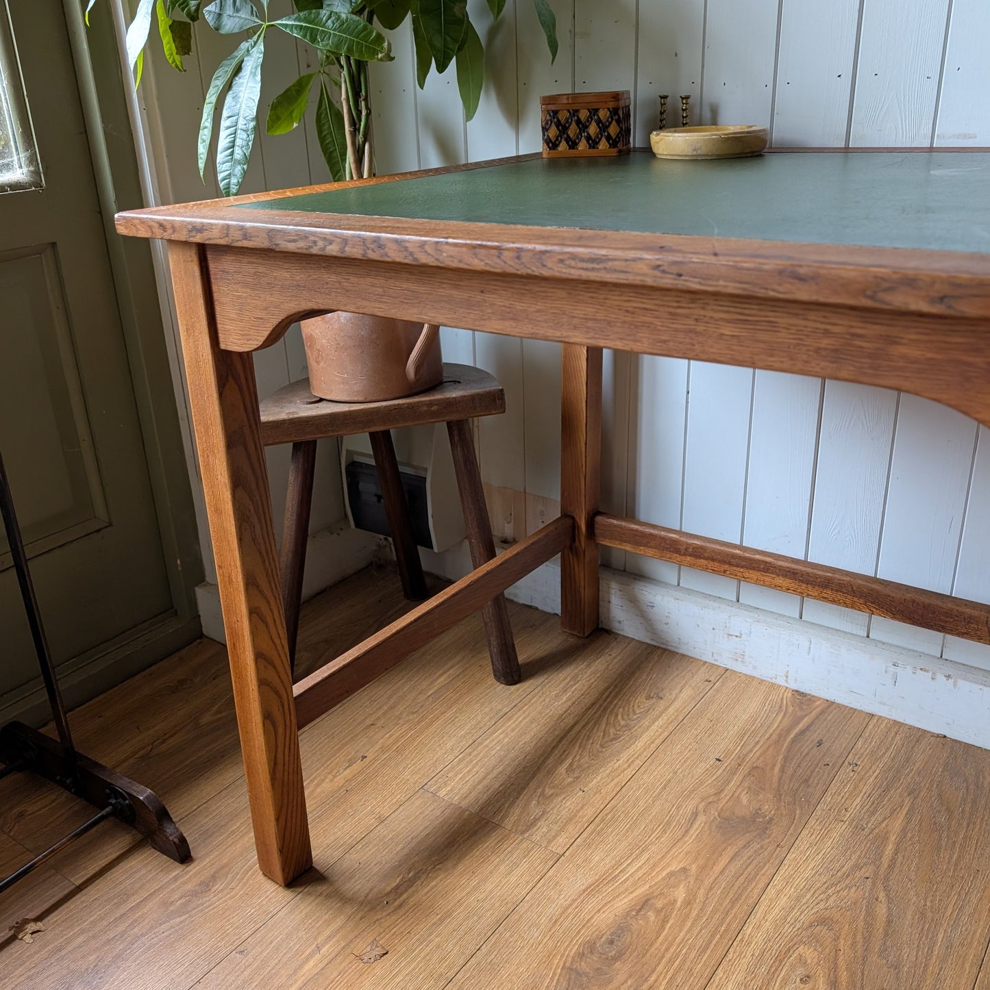 Vintage French Tambour Front Desk