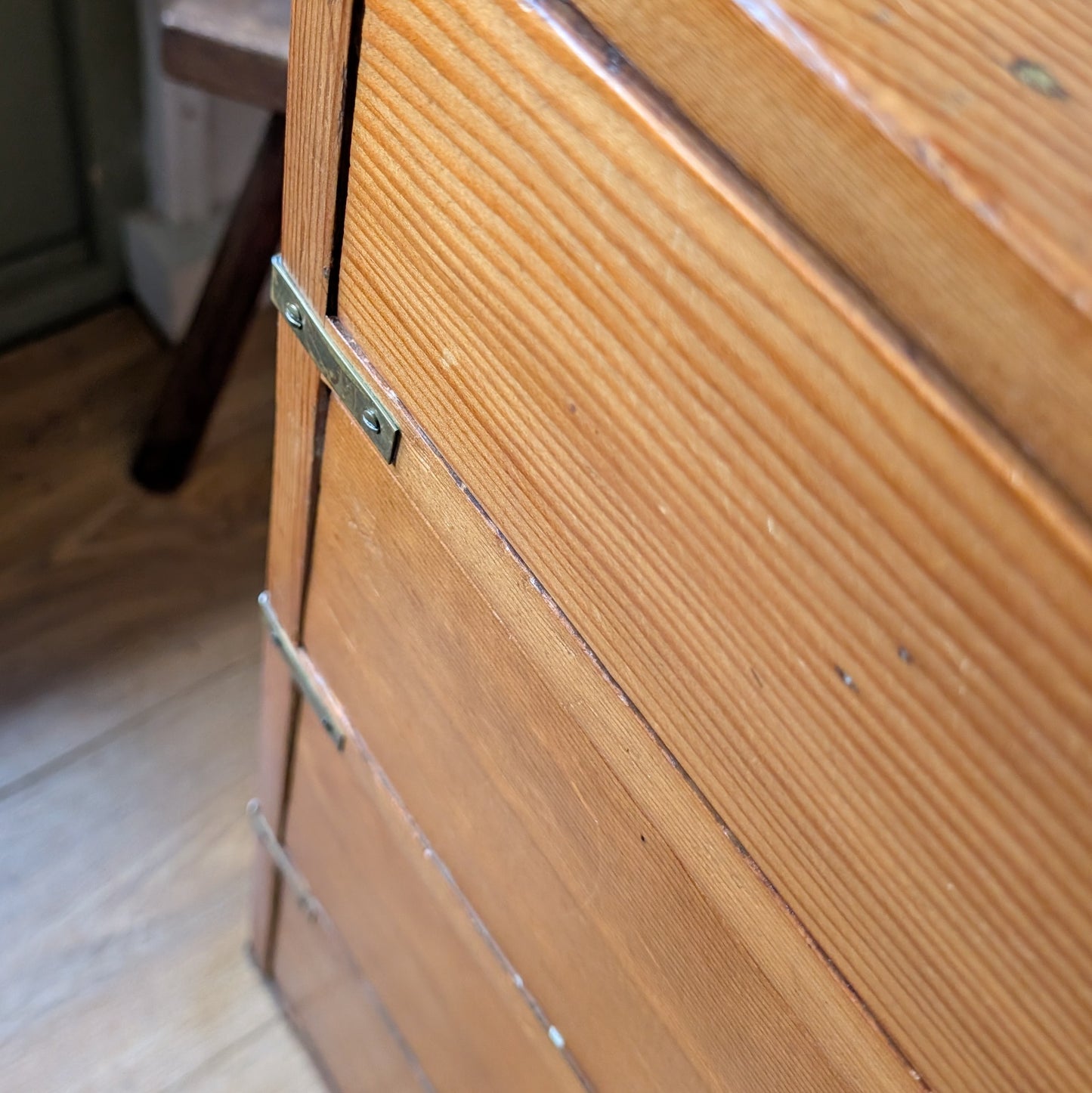 Antique Campaign Chest Of Drawers