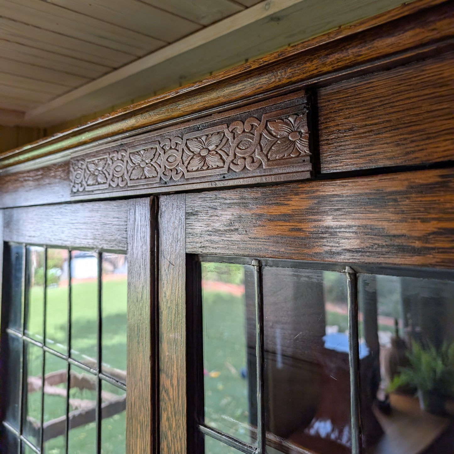 Arts and Crafts Glazed Oak Dresser