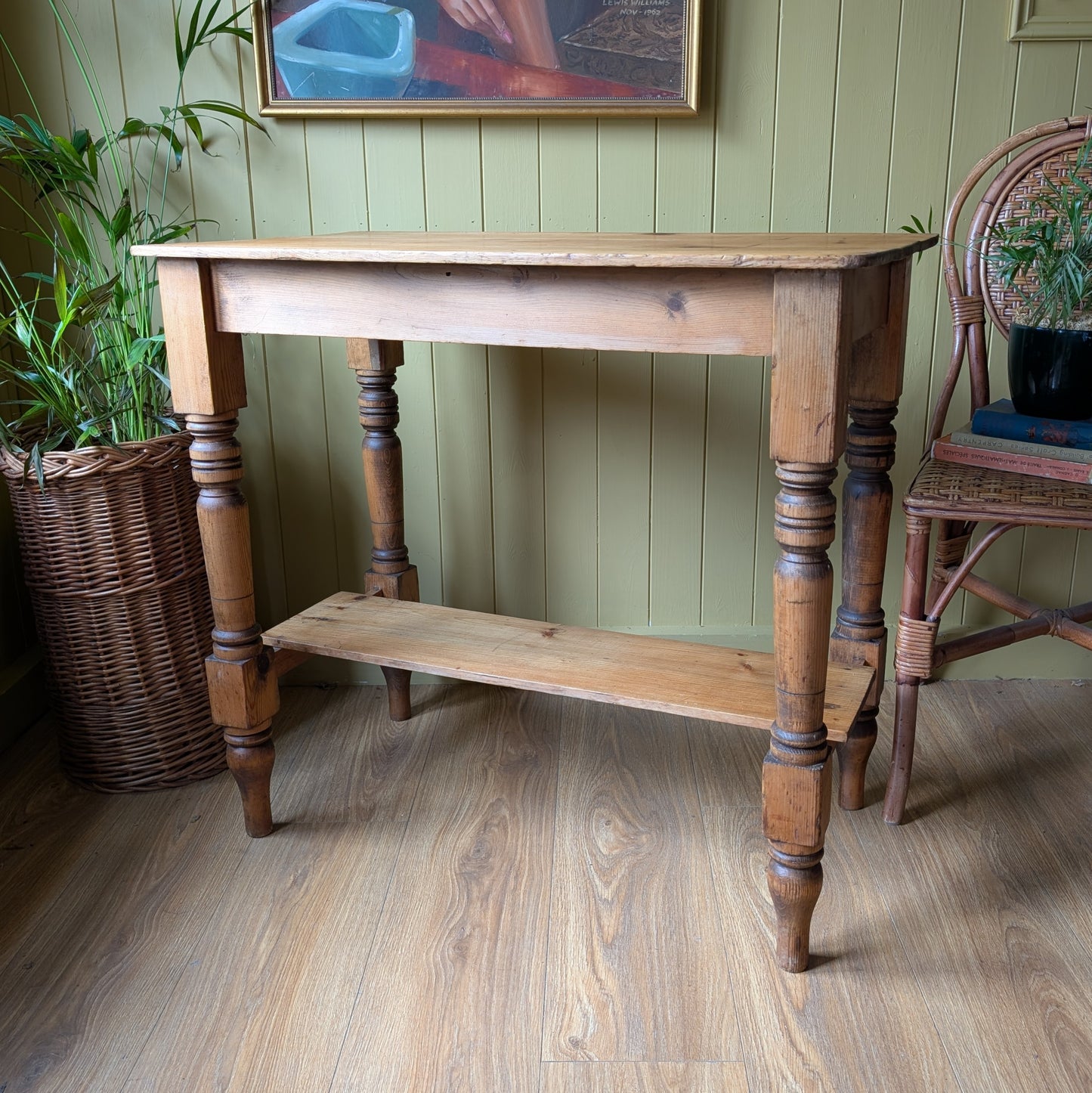 Victorian Pine Console Table