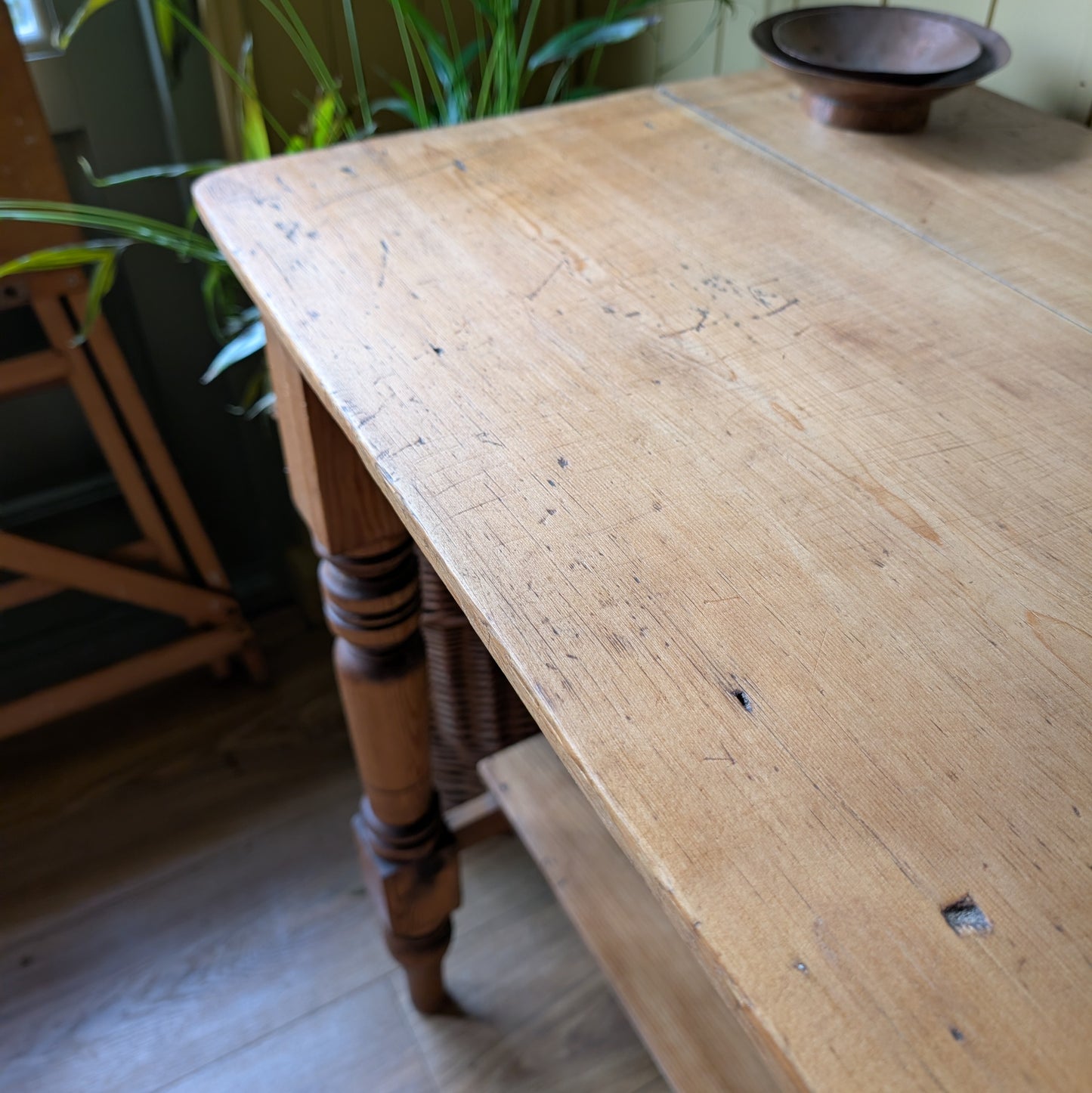 Victorian Pine Console Table
