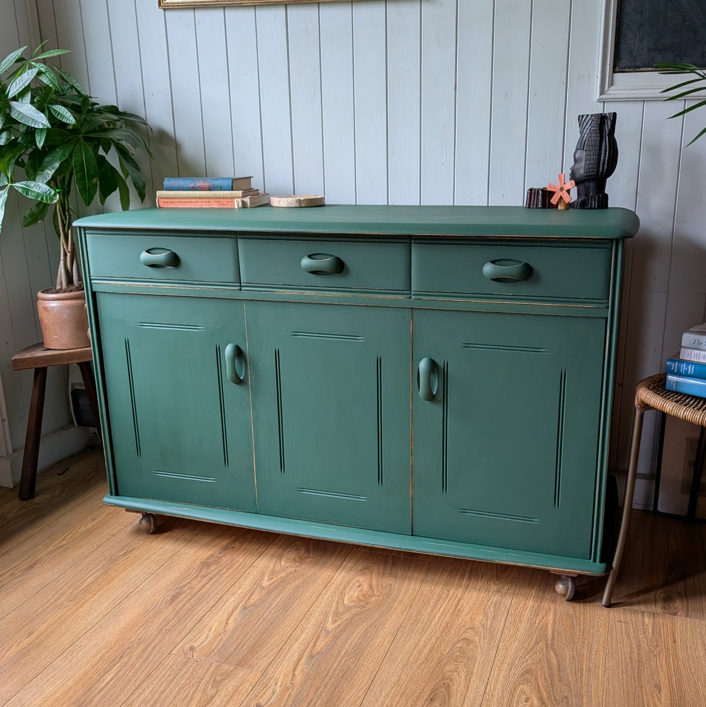 Painted Mid Century Sideboard