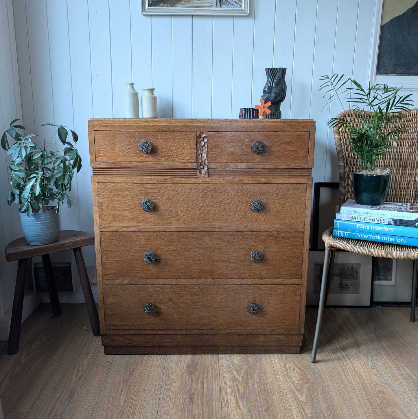 Art Deco Oak Chest of Drawers