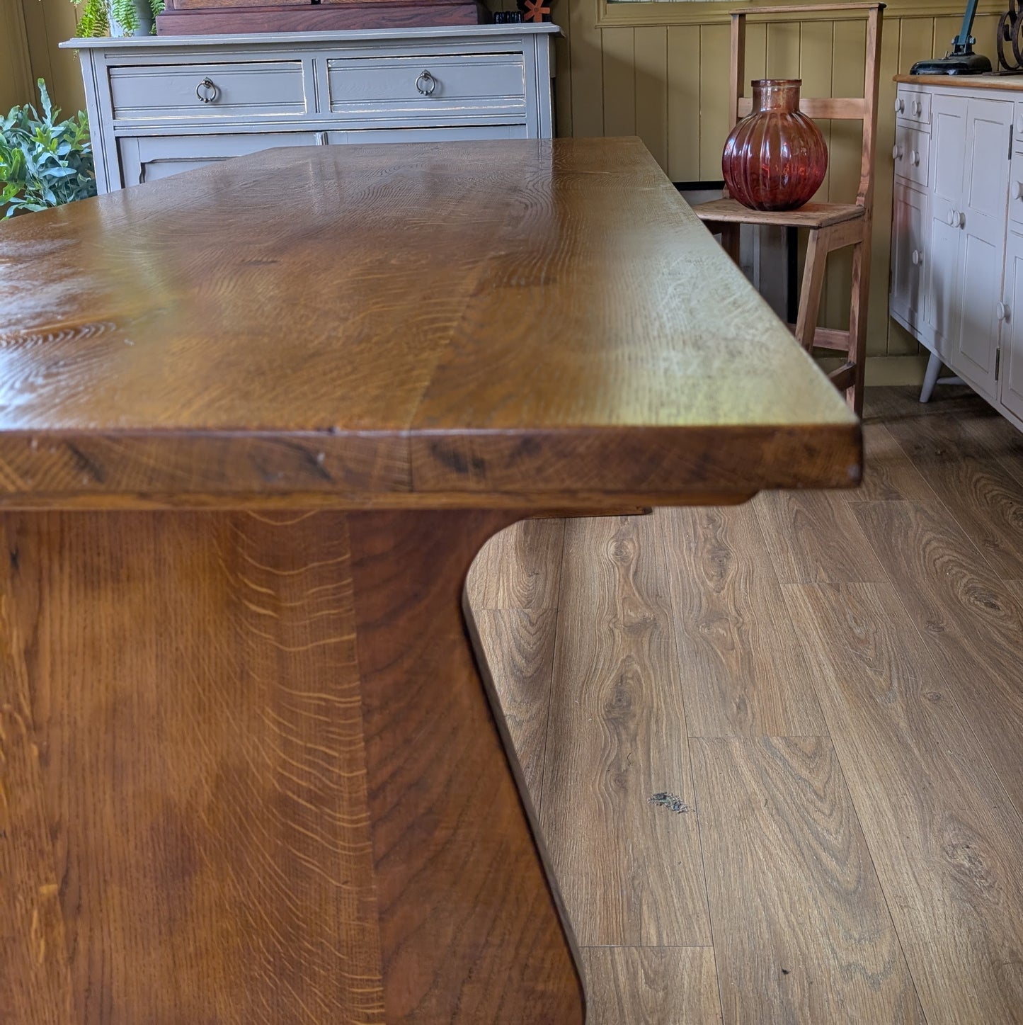 Antique Oak Church Table