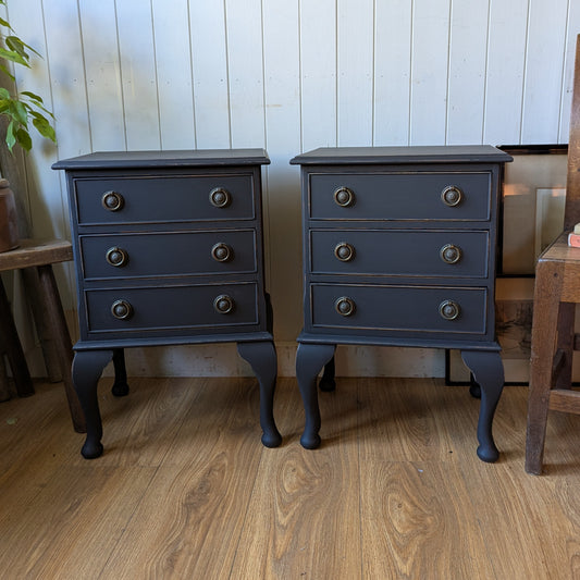 Pair of Vintage Painted Bedside Tables