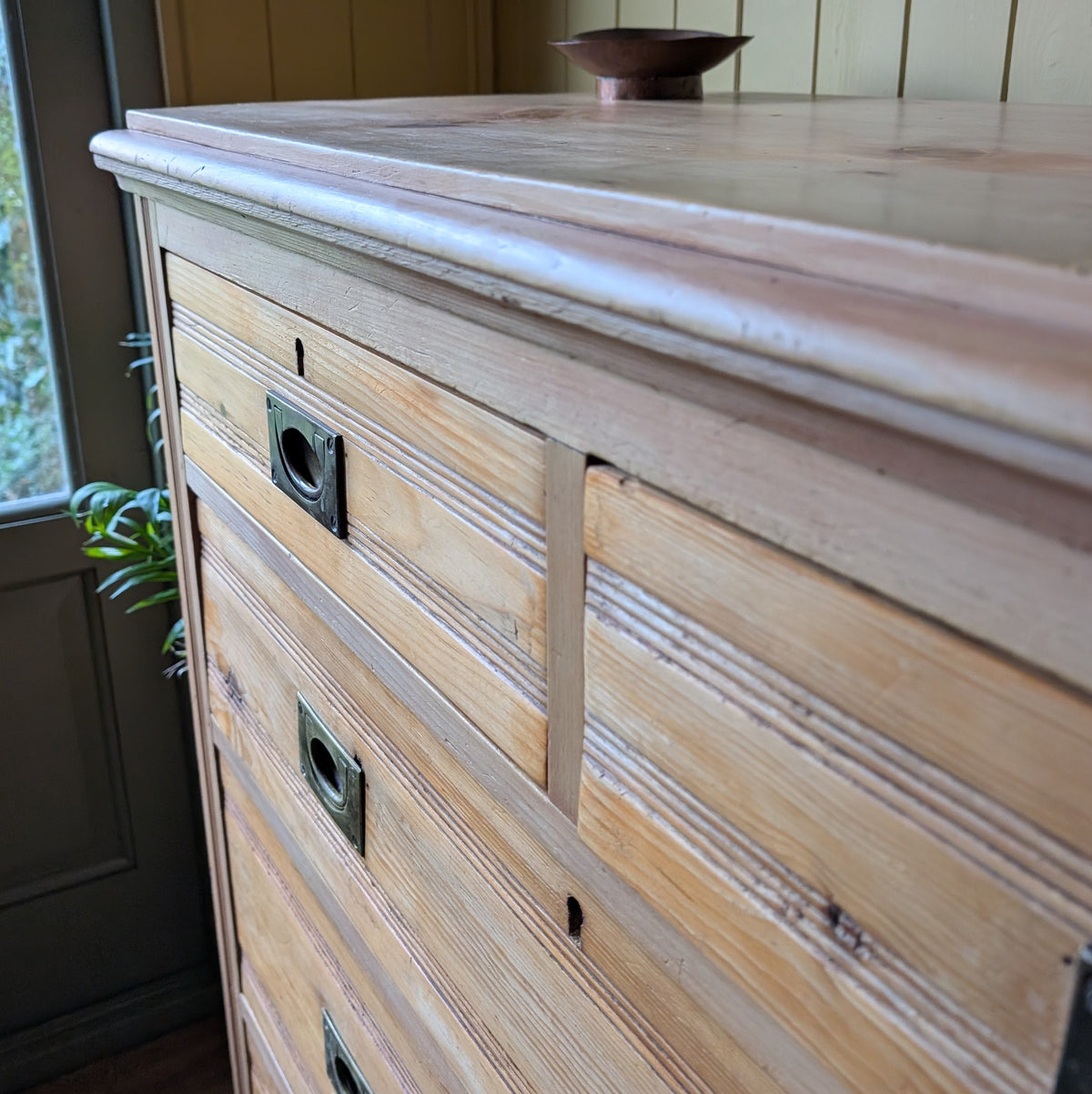 Rustic Antique Pine Chest of Drawers