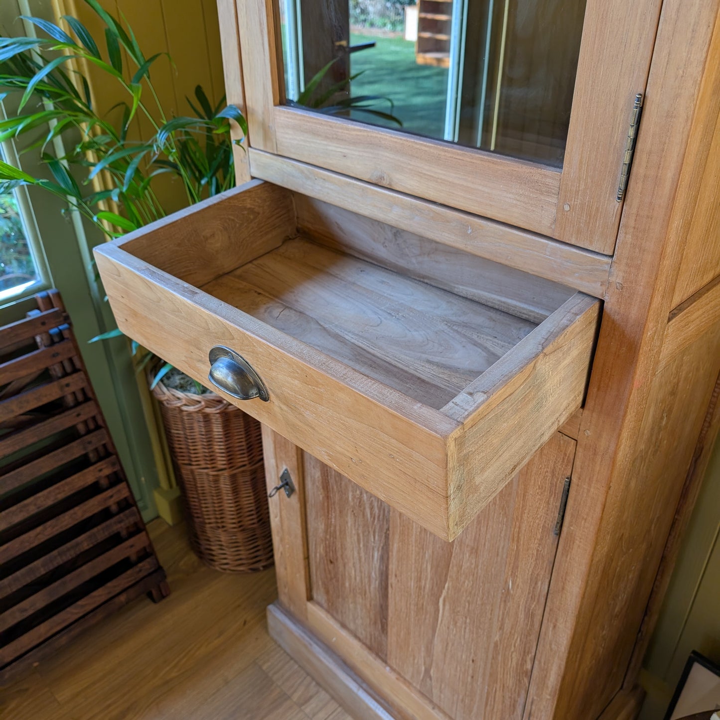 Reclaimed Teak Glazed Cabinet