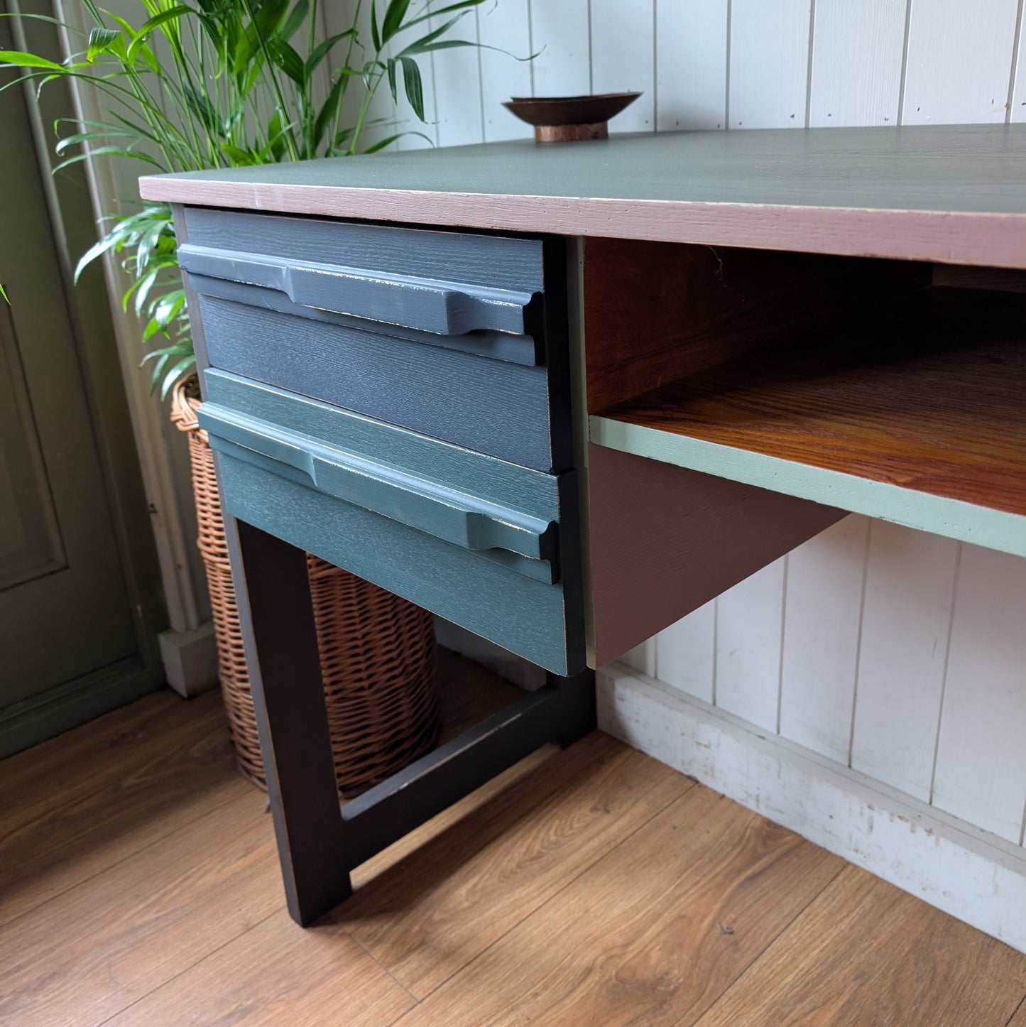 Painted Mid Century Desk