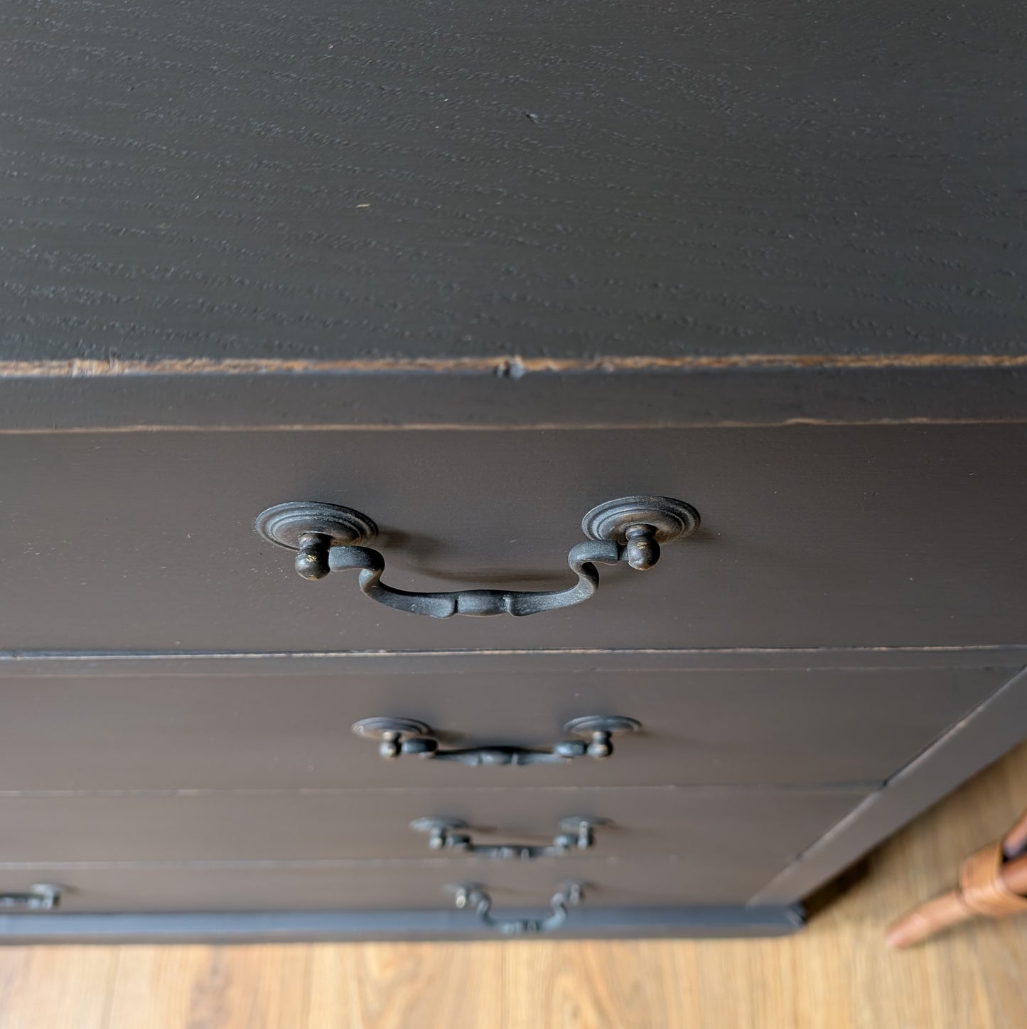 Painted Antique Chest of Drawers.