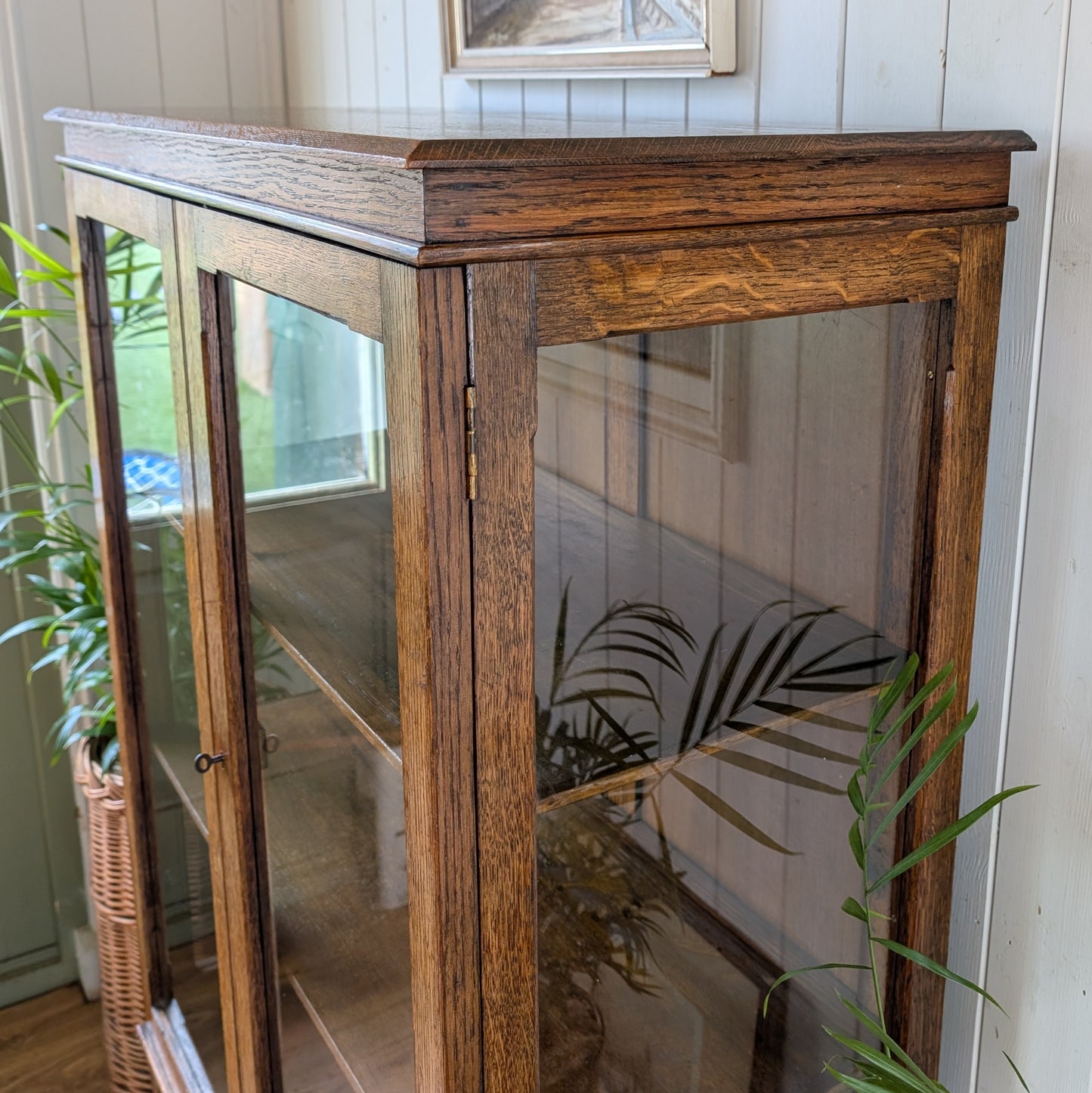 Antique Glazed Display Cabinet