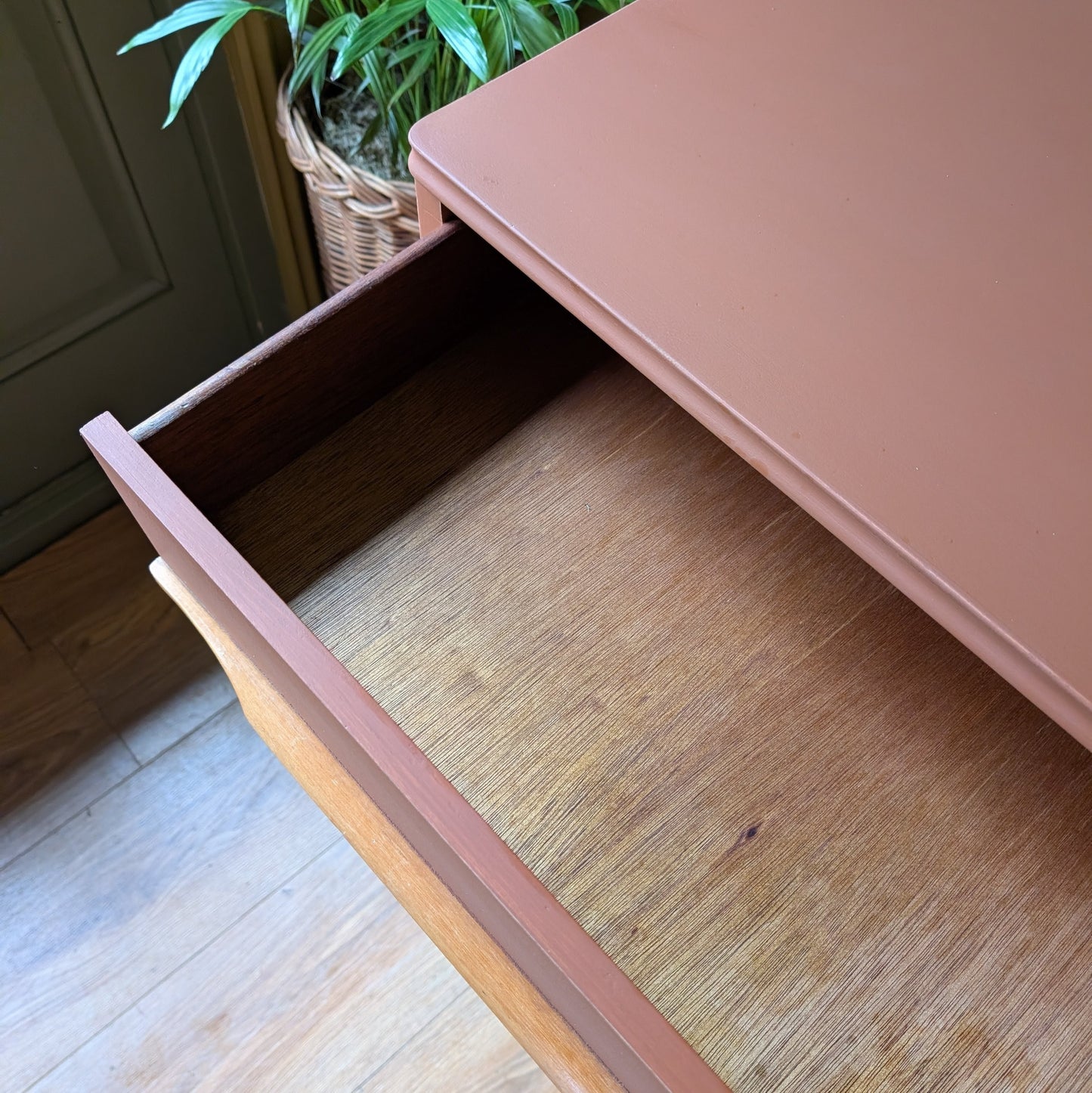 Small Painted Mid Century Chest of Drawers