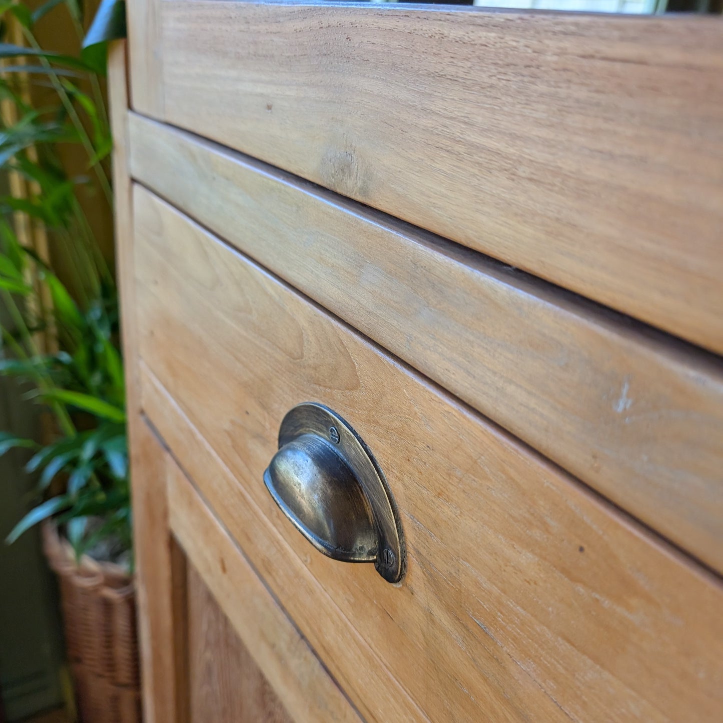 Reclaimed Teak Glazed Cabinet
