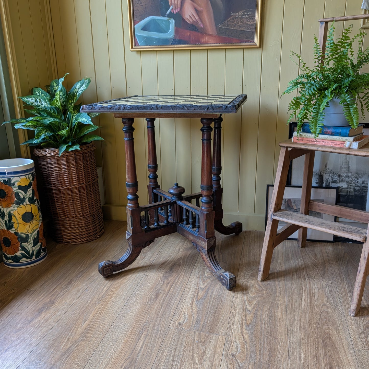 Antique Chess Table
