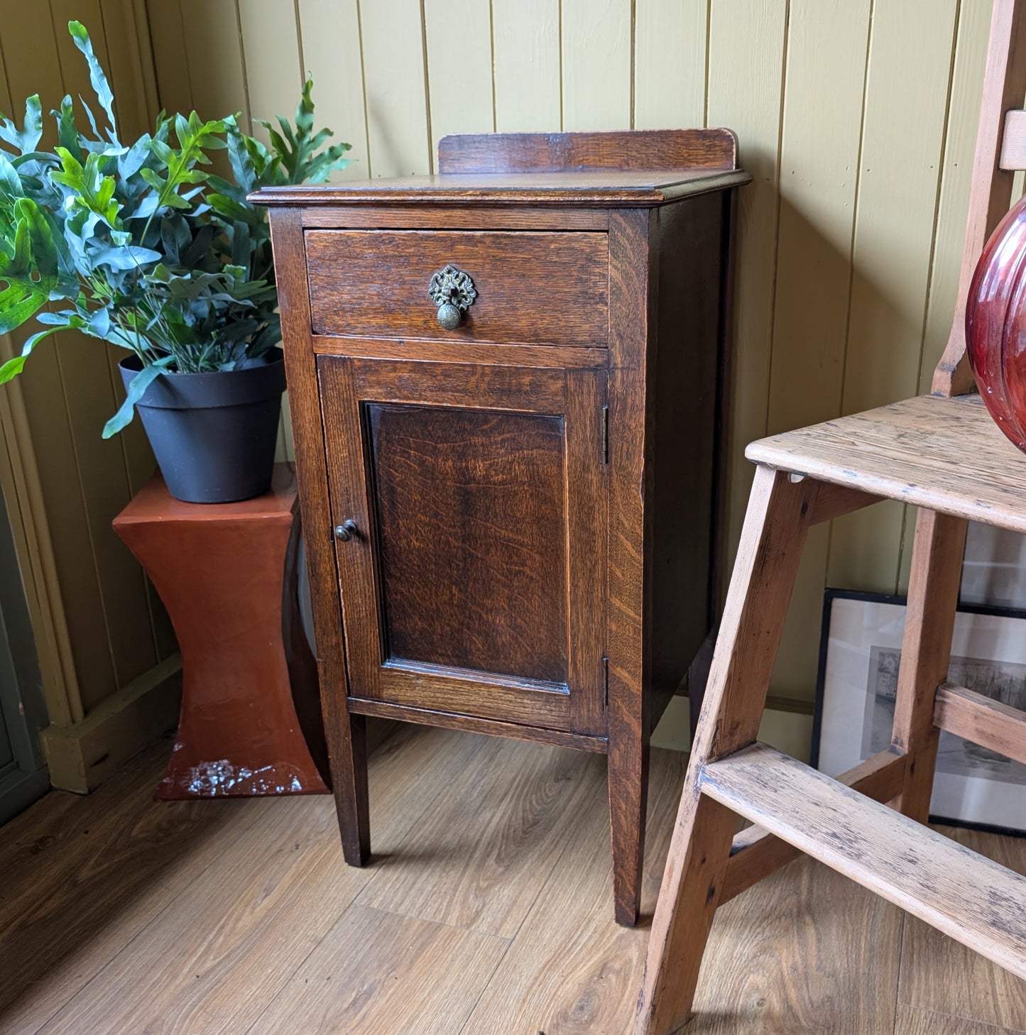 Vintage Oak Pot Cupboard