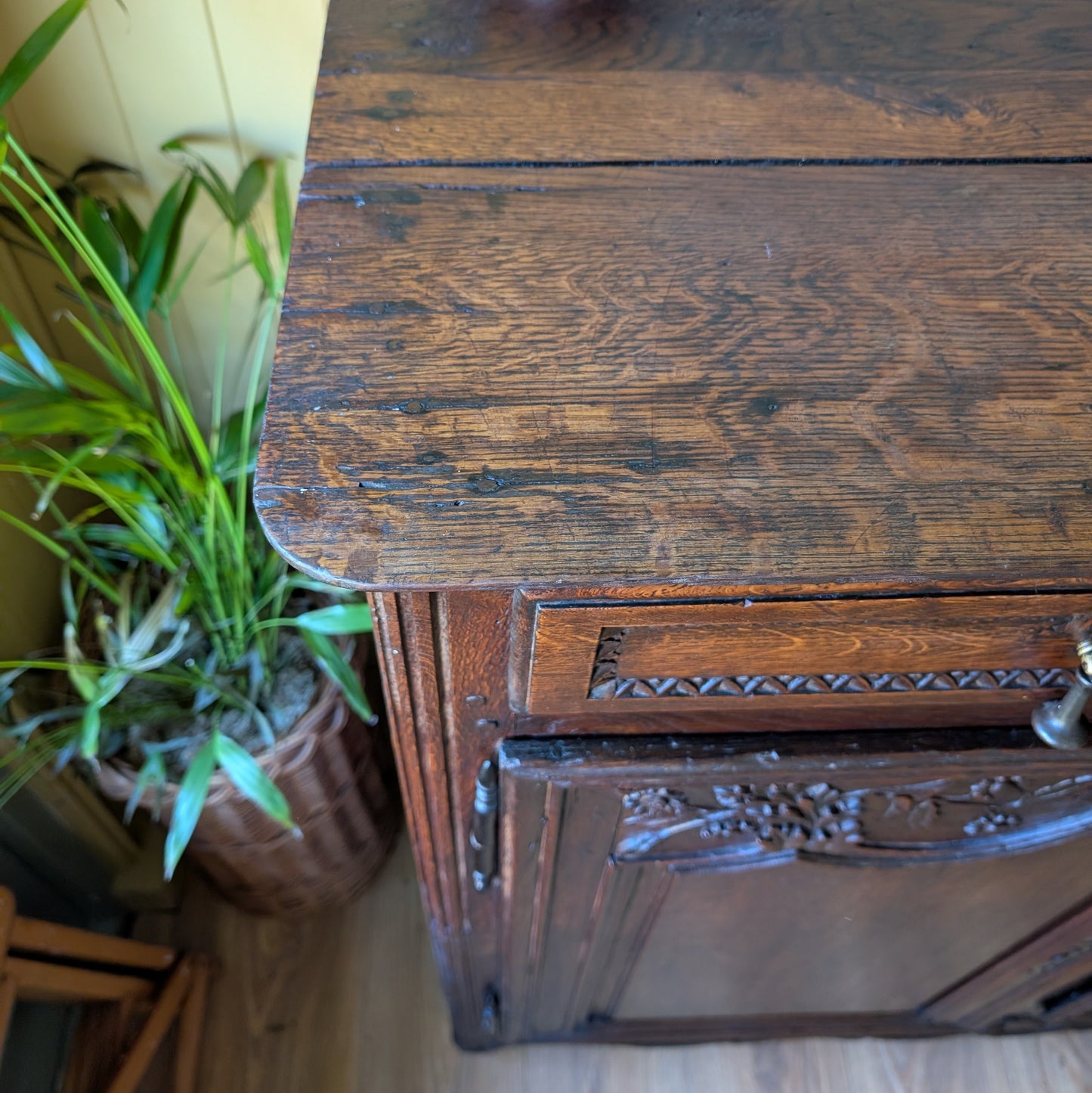 Rustic Antique French Cupboard