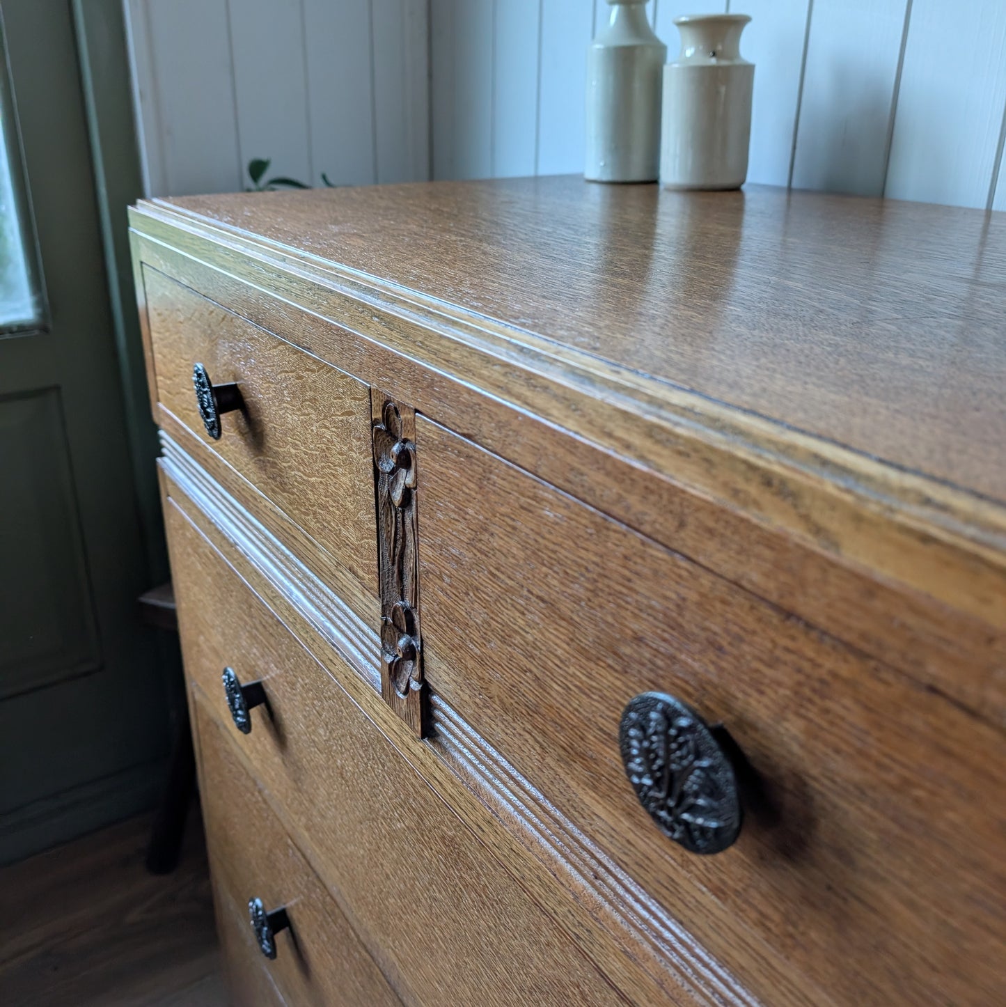 Art Deco Oak Chest of Drawers
