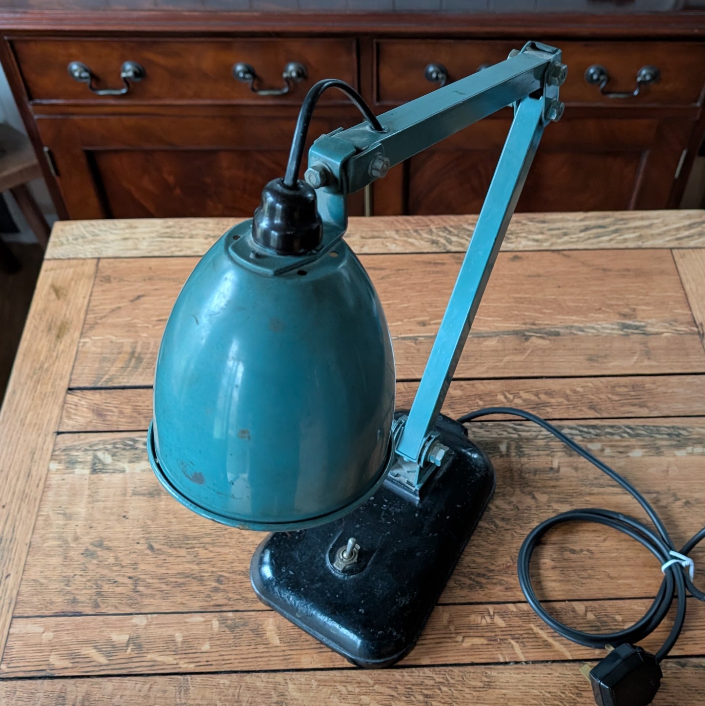 Large Vintage Industrial Work Light by Memlite