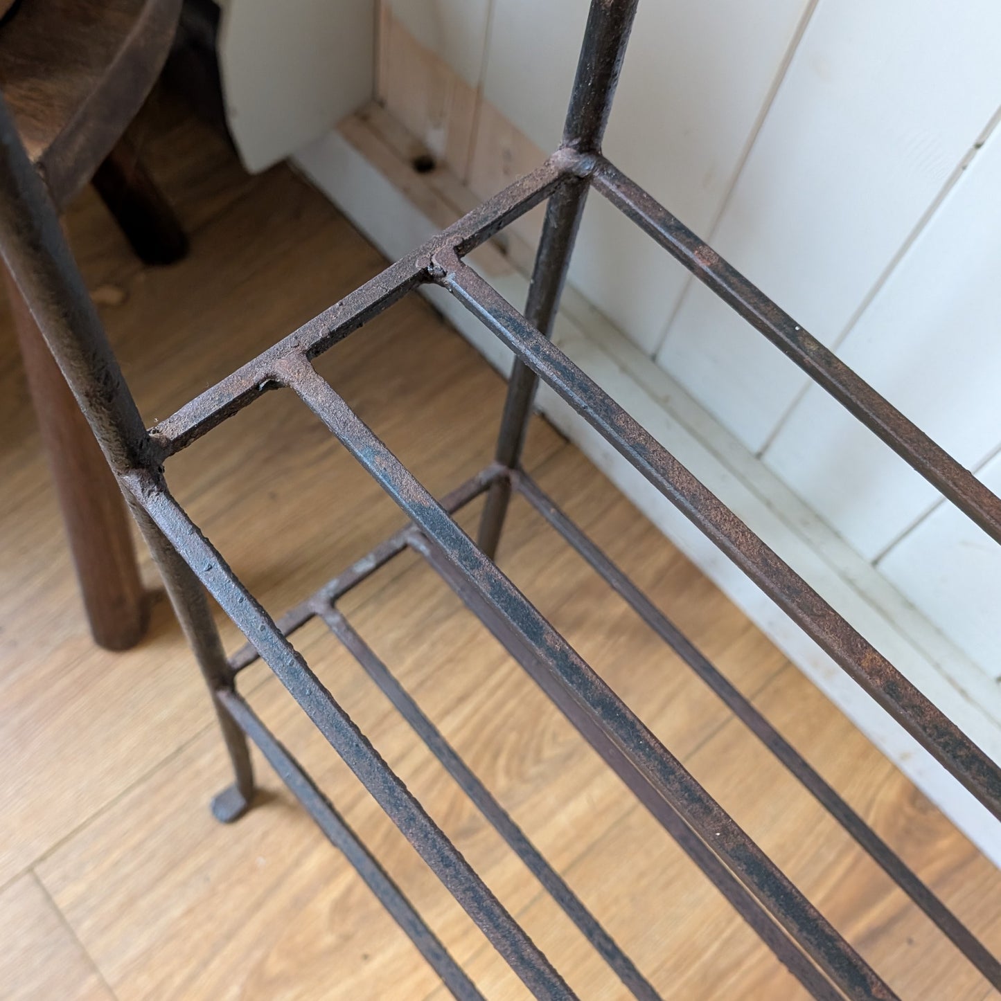 Antique Towel Rail with Shelves