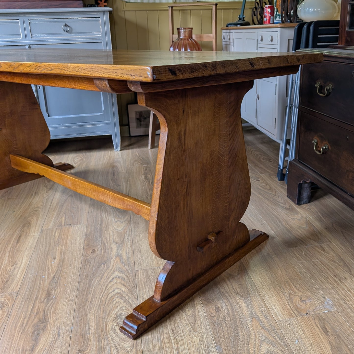 Antique Oak Church Table