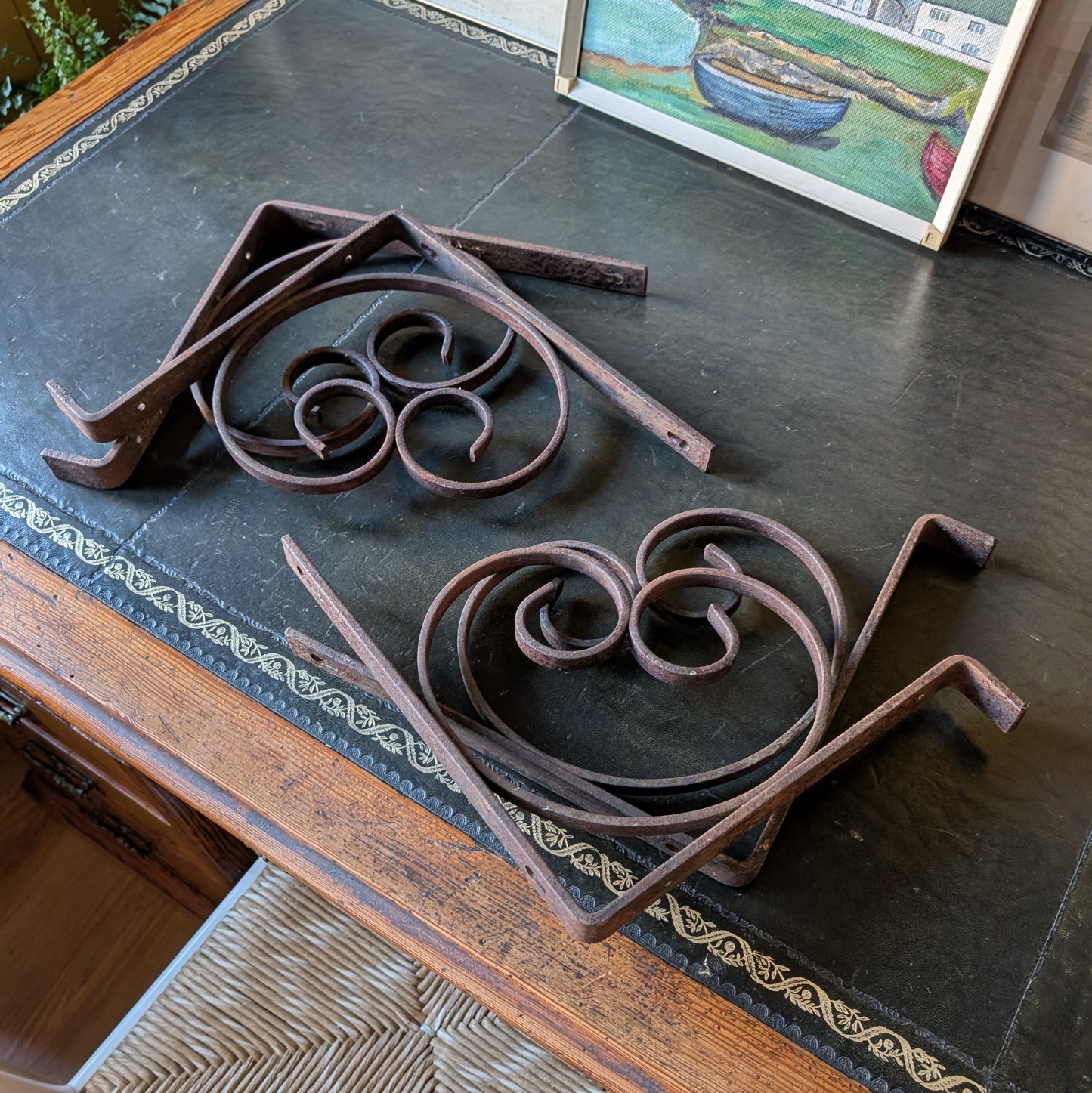 Antique Wrought Iron Brackets