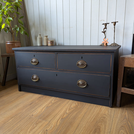 Low Antique Chest of Drawers