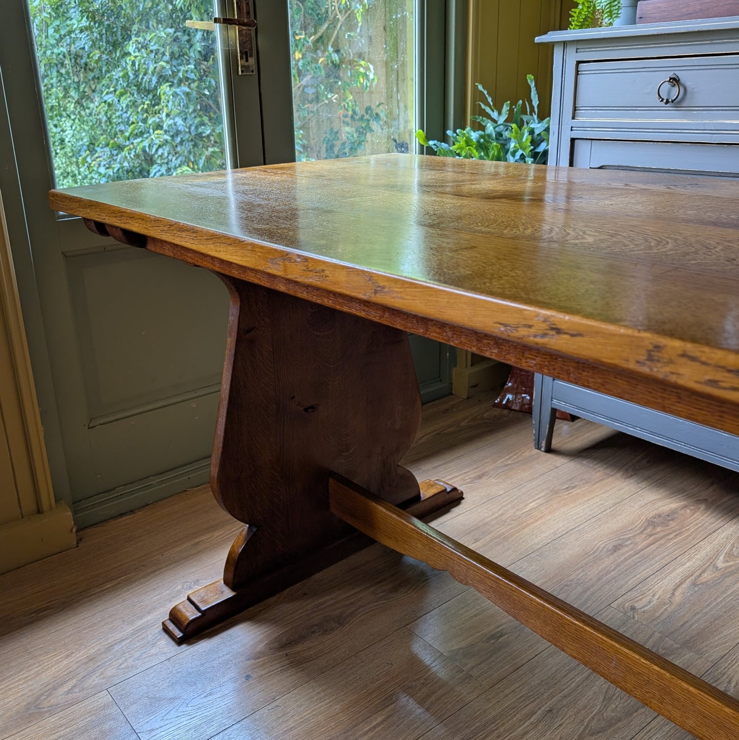 Antique Oak Church Table