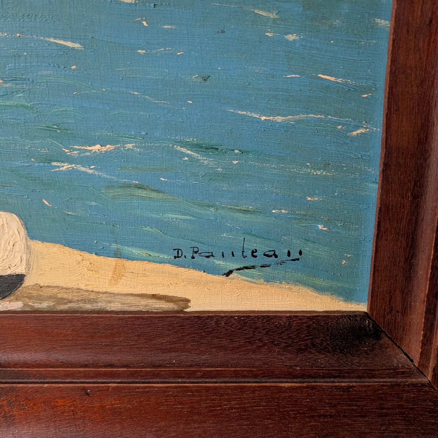 Vintage French Oil Painting "Quiet Waters"