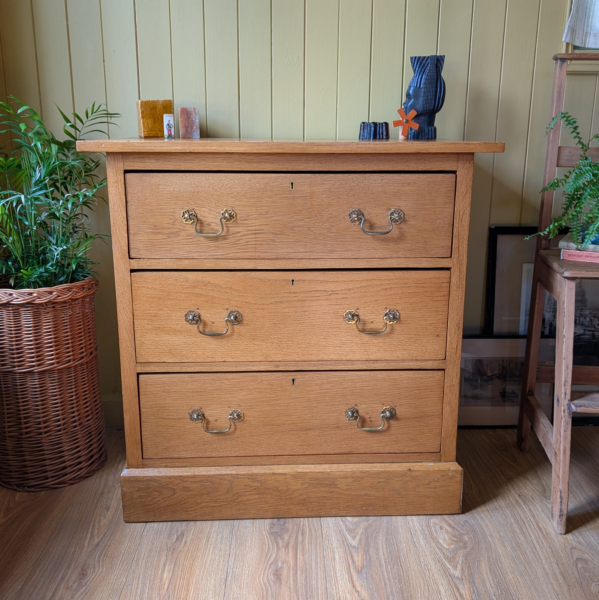 Small Antique Oak Chest of Drawers