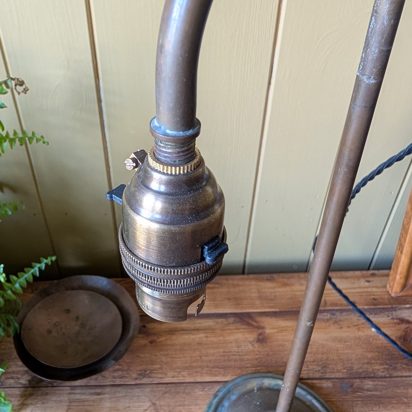 Antique French Rise and Fall Task Lamp