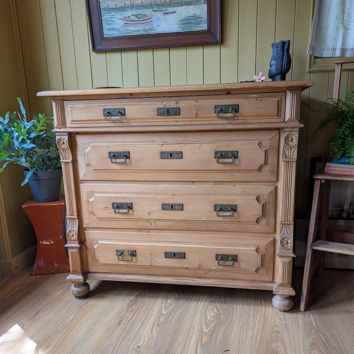 Rustic Antique French Chest of Drawers