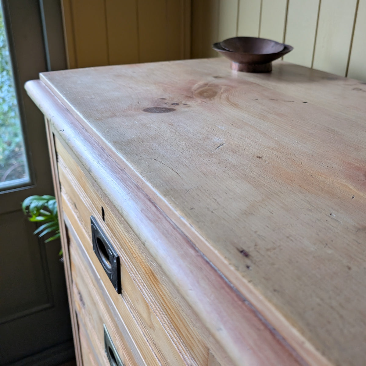 Rustic Antique Pine Chest of Drawers