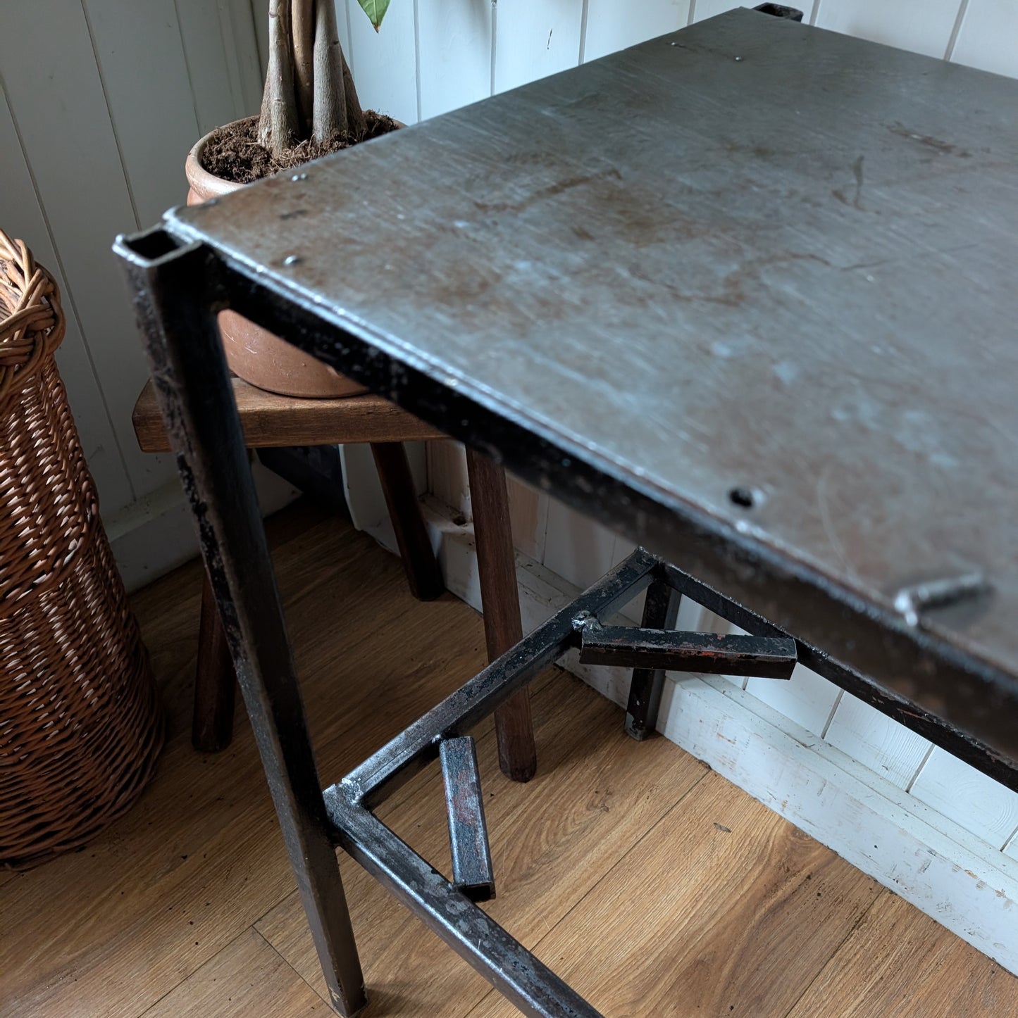 Small Vintage Industrial Table