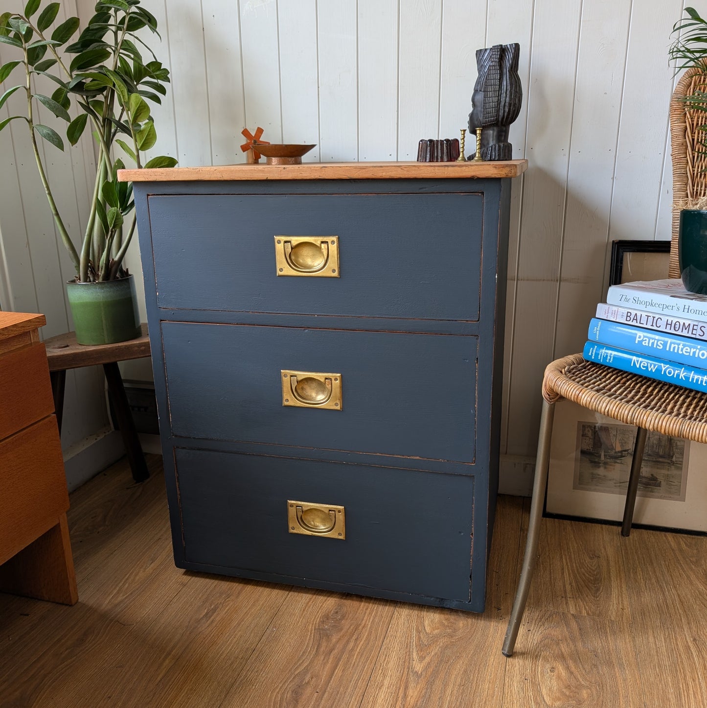 Small Antique Campaign Chest