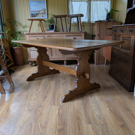 Vintage Oak Refectory Table