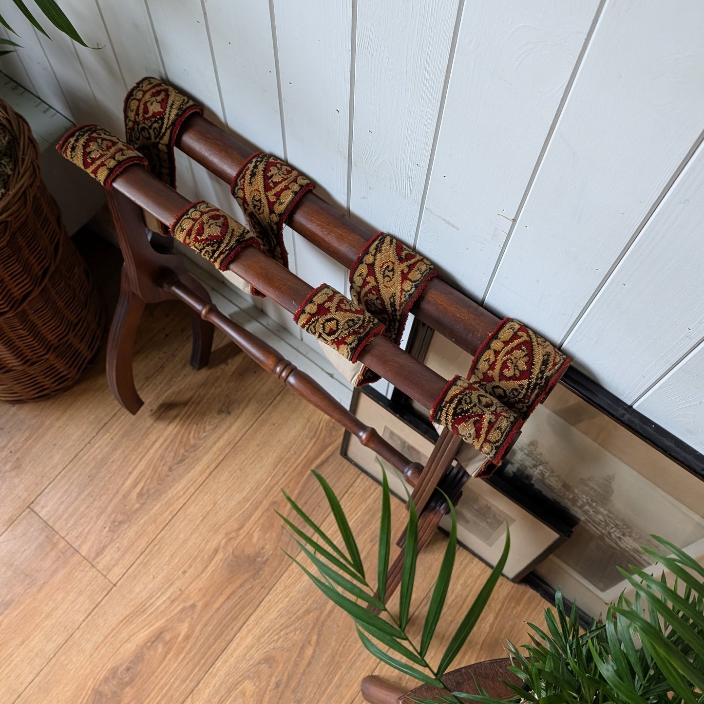 Vintage Folding Luggage Rack